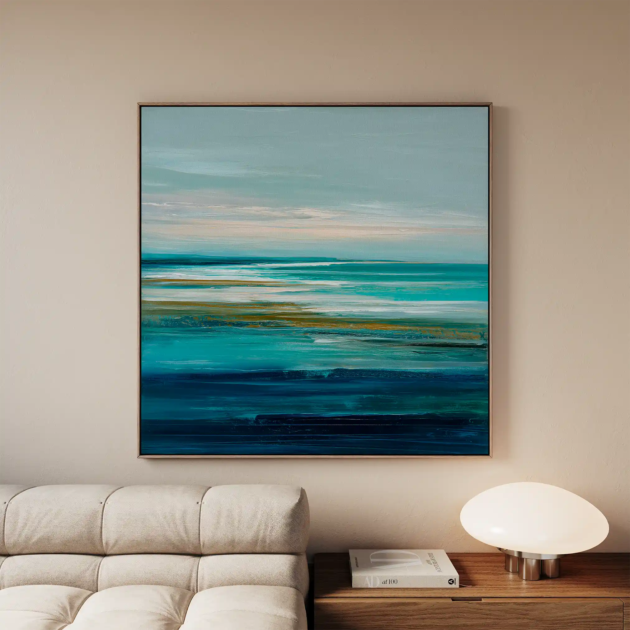 Abstract 835 Canvas Art 60 x 60 cm / Stretched on hidden frame