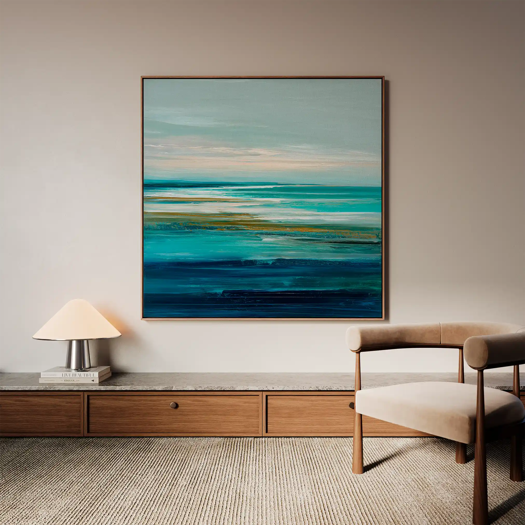 Abstract 835 Canvas Art 60 x 60 cm / Stretched on hidden frame