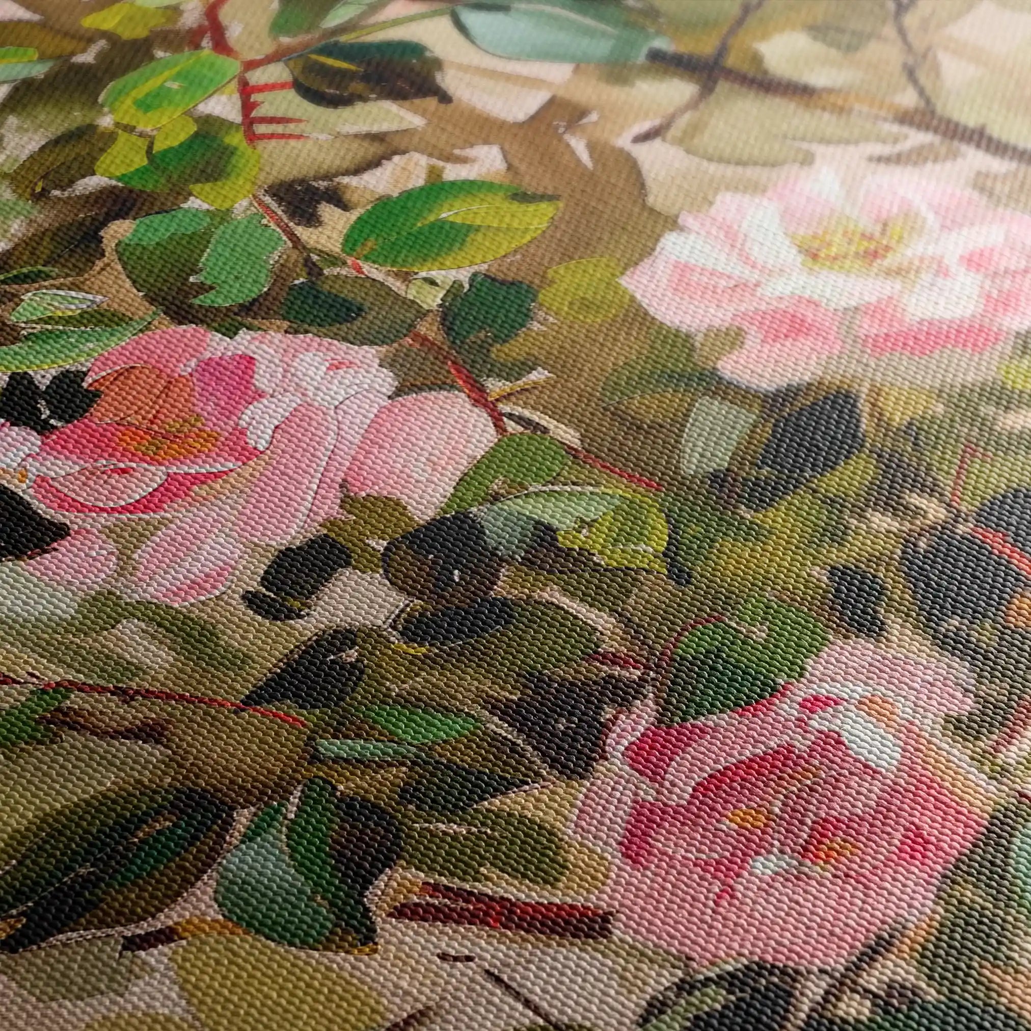 Floral Canvas Wall Art WAD840-F 90 x 60 cm / Stretched on hidden frame