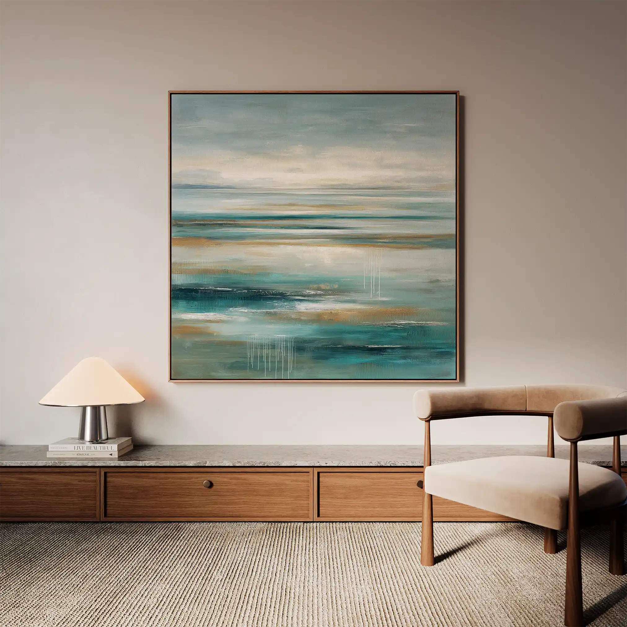 Abstract 841 Canvas Art 60 x 60 cm / Stretched on hidden frame