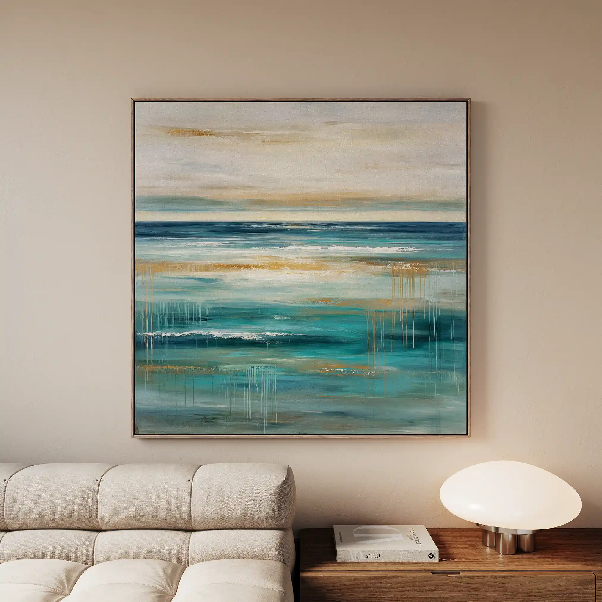 Abstract 842 Canvas Art 60 x 60 cm / Stretched on hidden frame