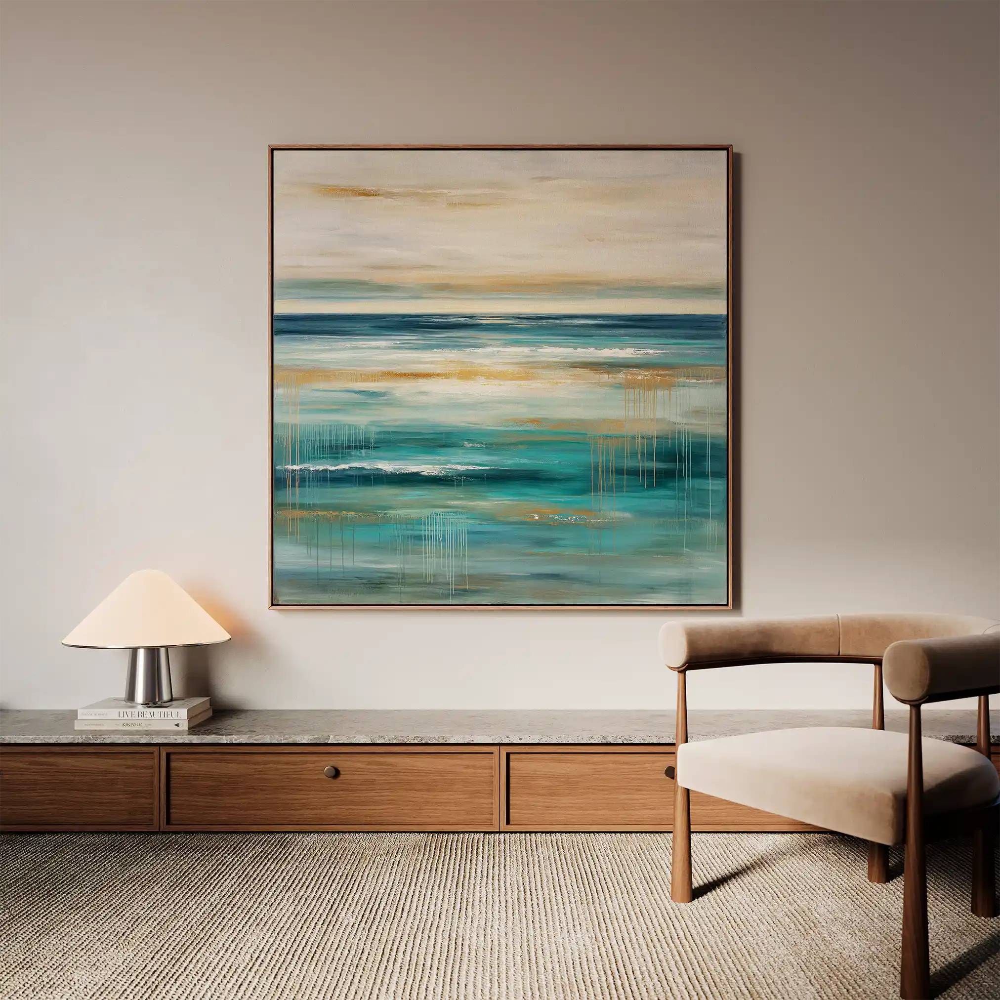 Abstract 842 Canvas Art 60 x 60 cm / Stretched on hidden frame