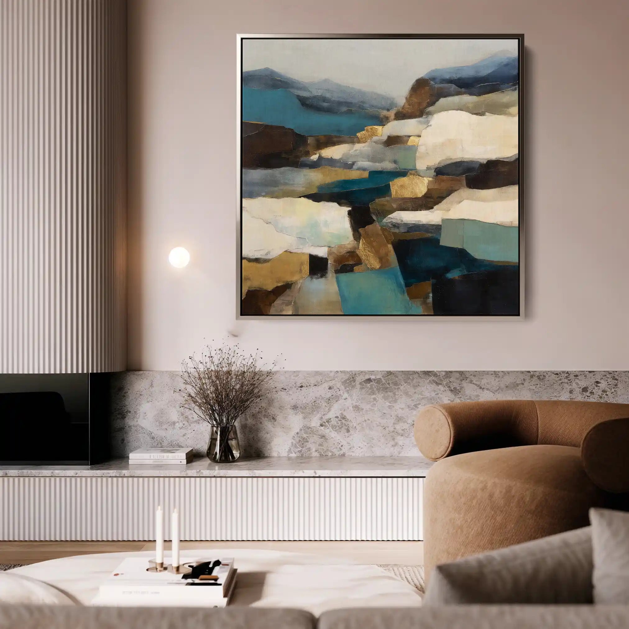 Abstract 843 Canvas Art 60 x 60 cm / Stretched on hidden frame