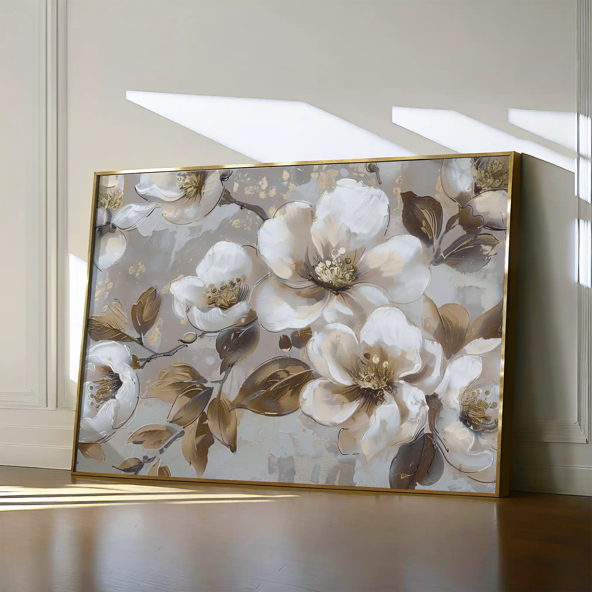 Floral Canvas Wall Art WAD843-F 90 x 60 cm / Stretched on hidden frame