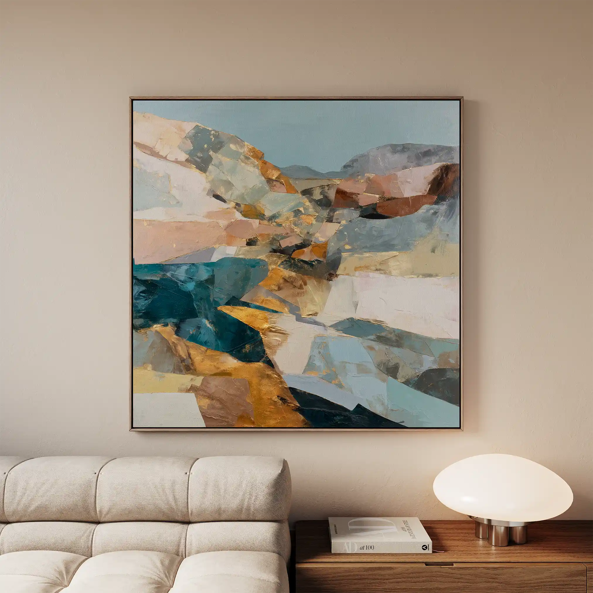 Abstract 844 Canvas Art 60 x 60 cm / Stretched on hidden frame