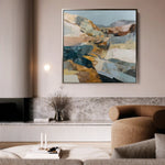 Abstract 844 Canvas Art 60 x 60 cm / Stretched on hidden frame