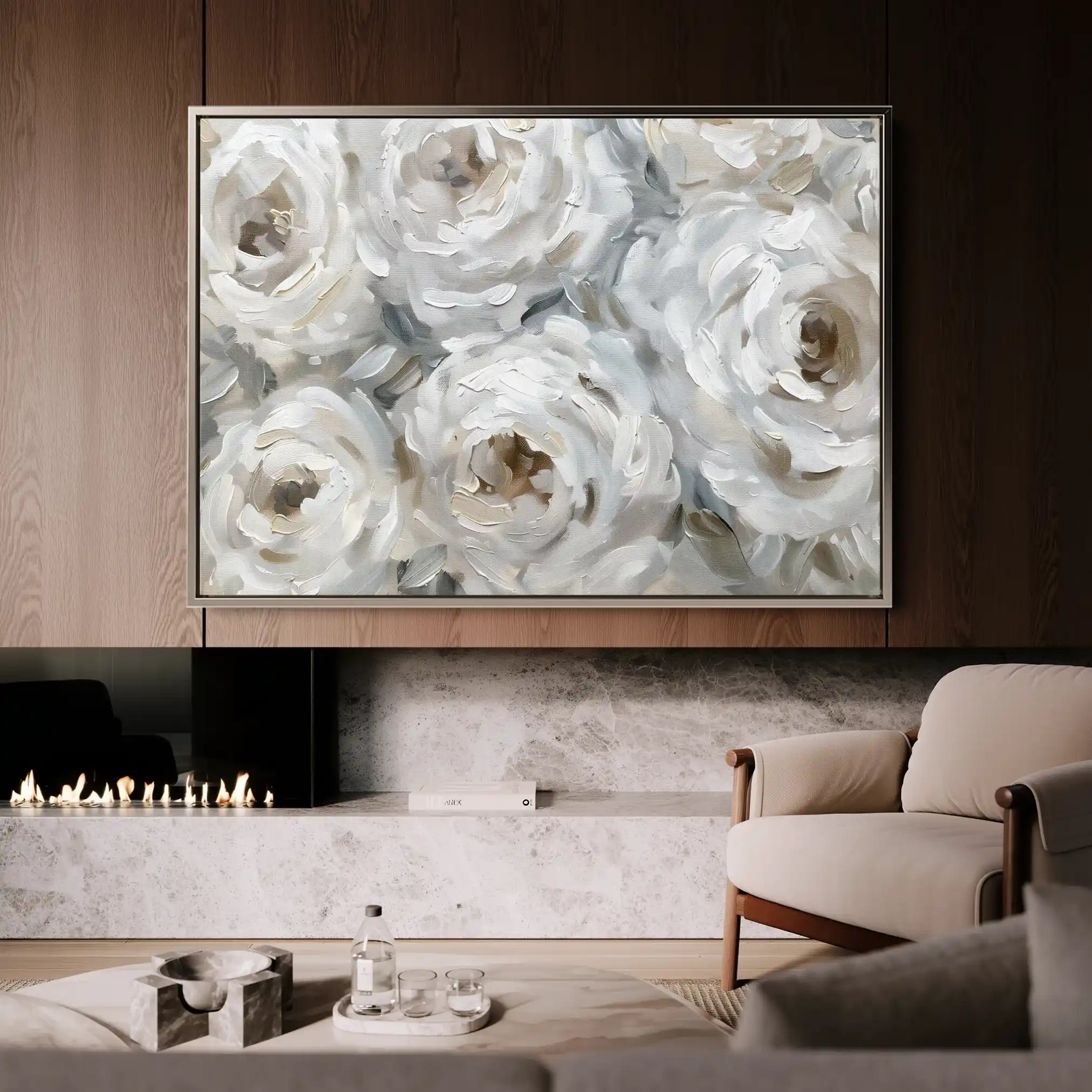 Floral Canvas Wall Art WAD844-F 90 x 60 cm / Stretched on hidden frame