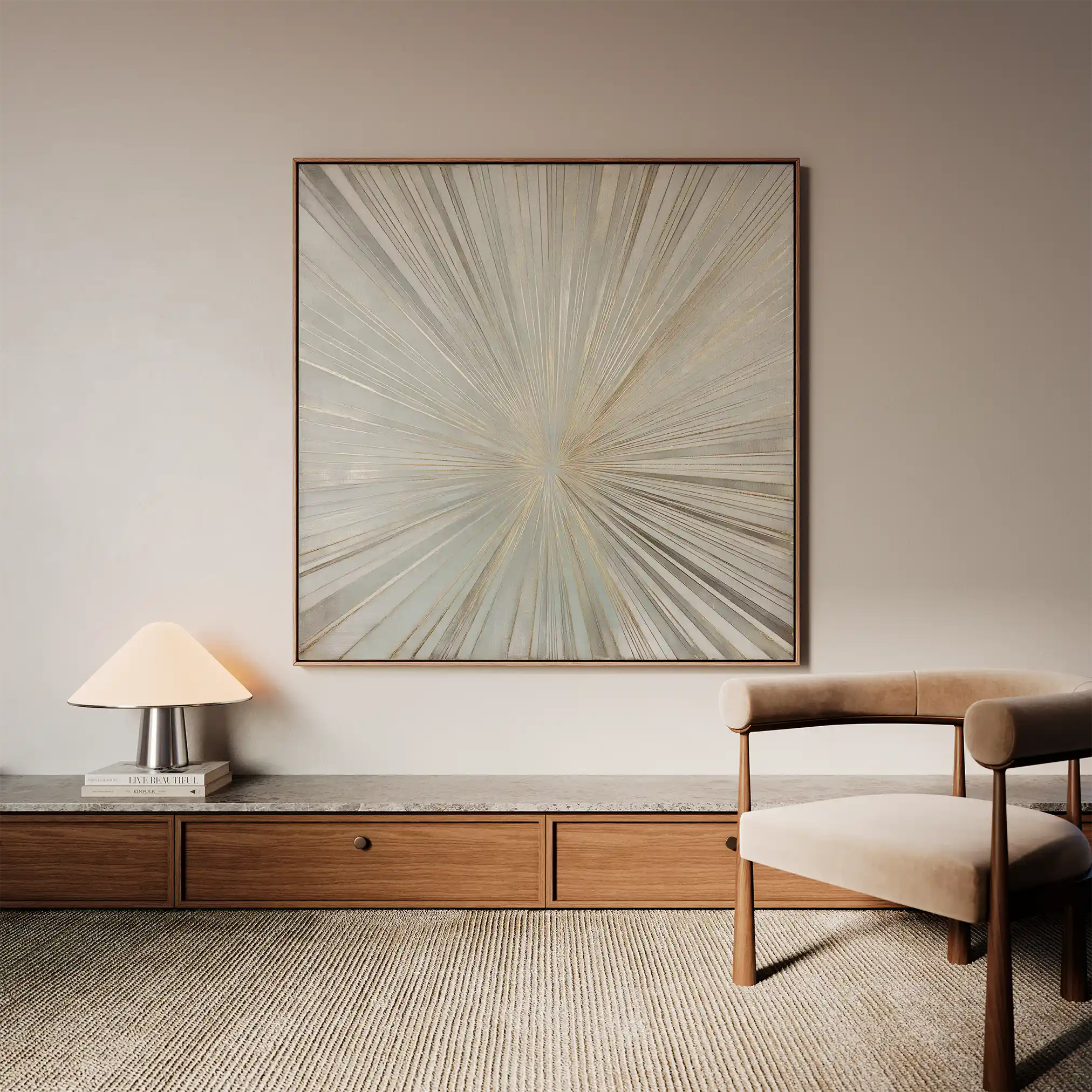 Abstract 845 Canvas Art 60 x 60 cm / Stretched on hidden frame