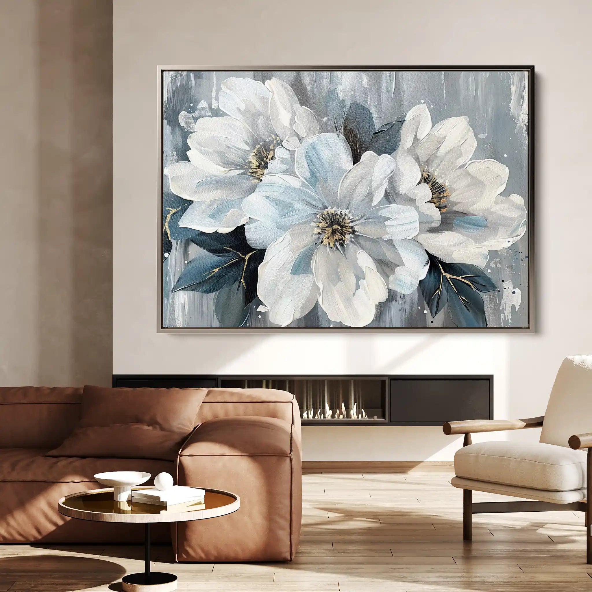 Floral Canvas Wall Art WAD846-F 90 x 60 cm / Stretched on hidden frame