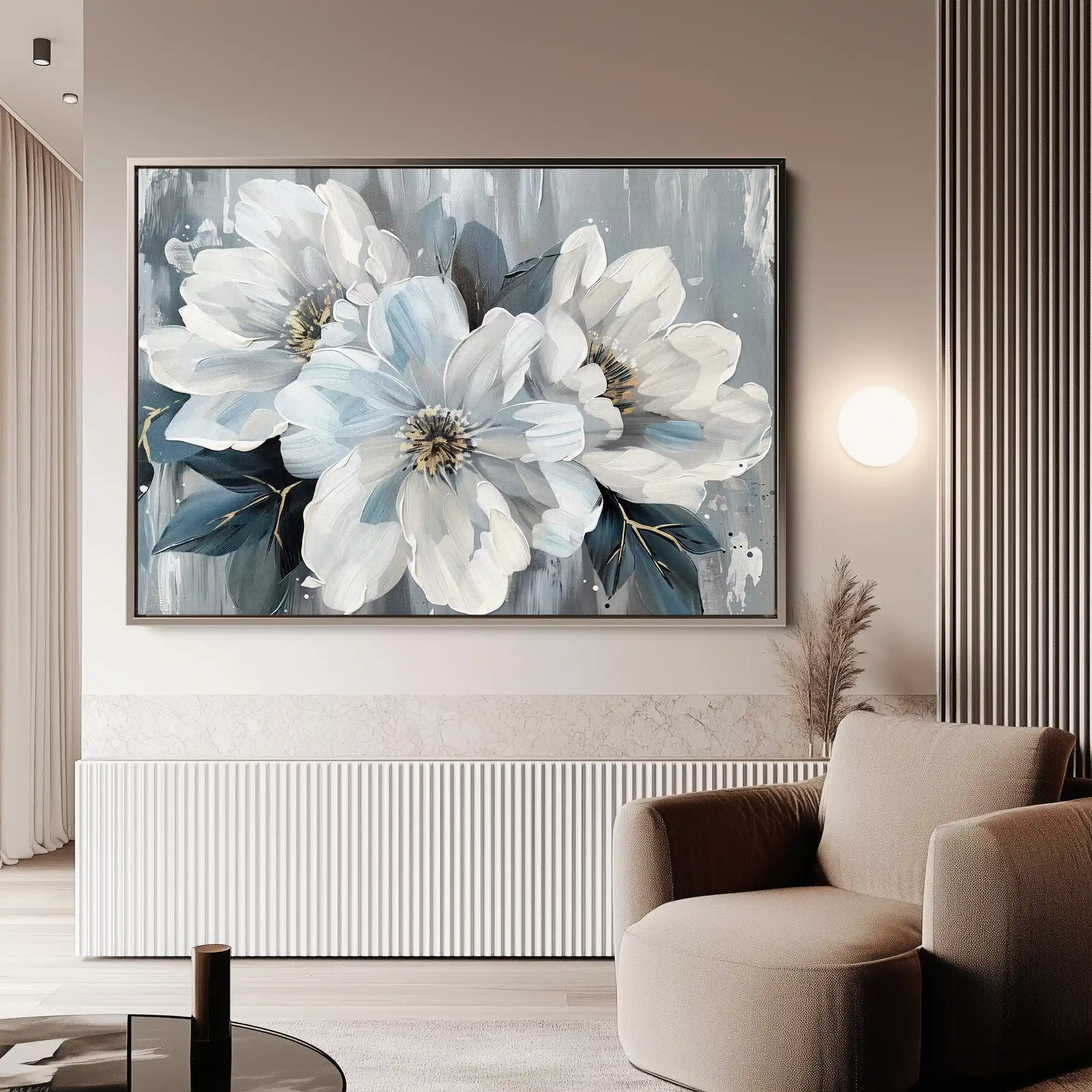 Floral Canvas Wall Art WAD846-F 90 x 60 cm / Stretched on hidden frame