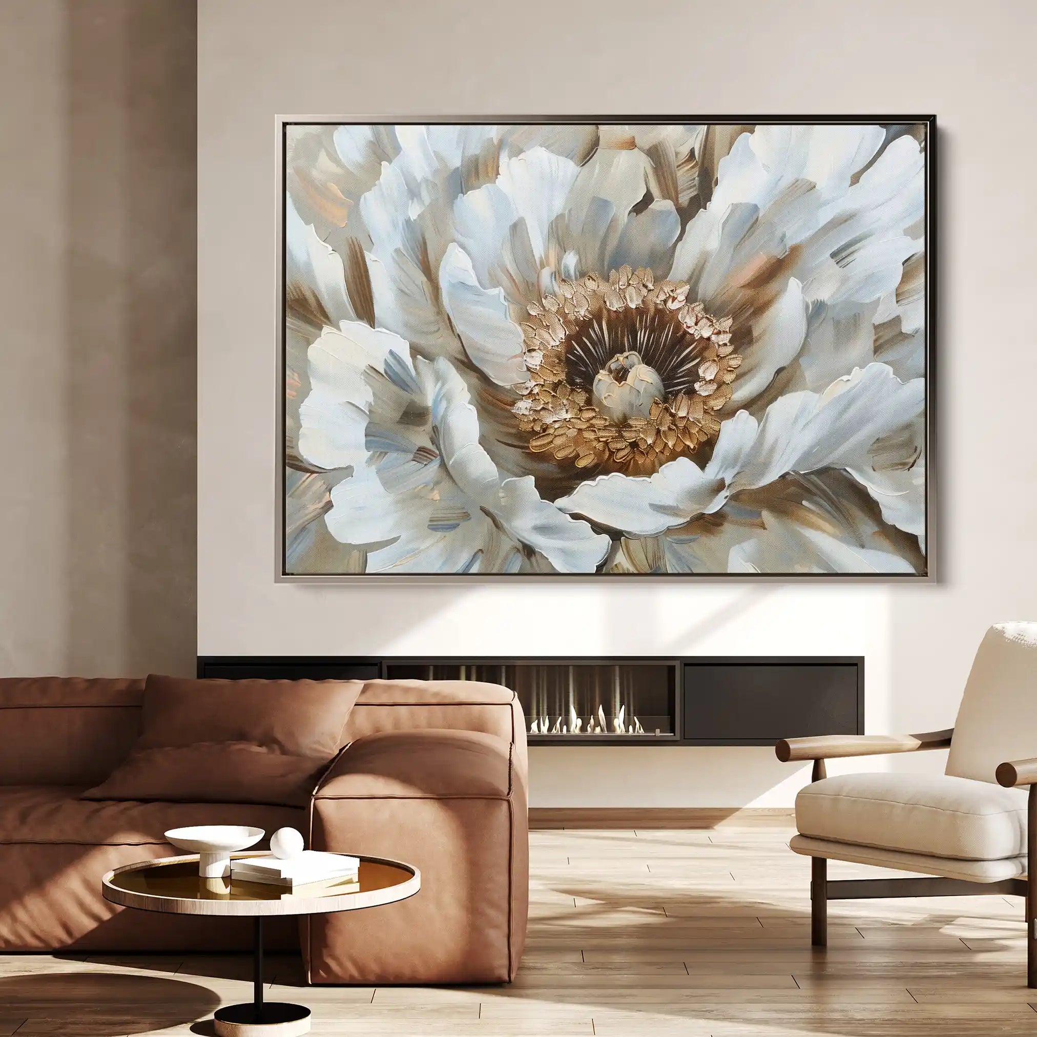 Floral Canvas Wall Art WAD847-F 90 x 60 cm / Stretched on hidden frame