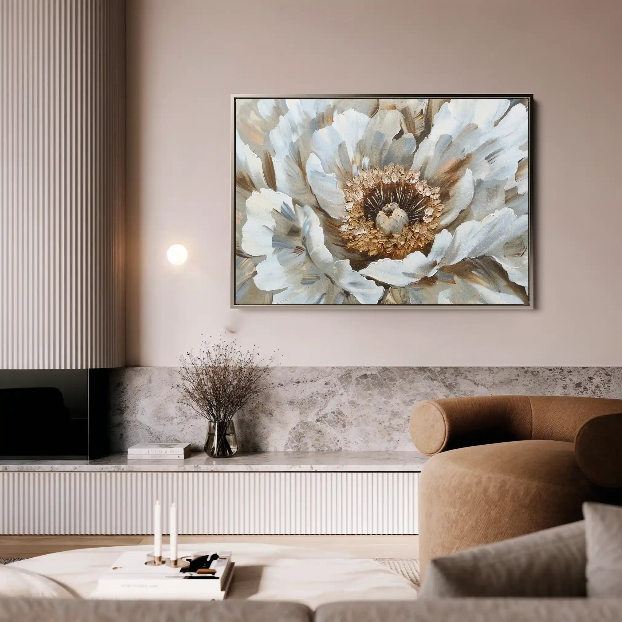 Floral Canvas Wall Art WAD847-F 90 x 60 cm / Stretched on hidden frame