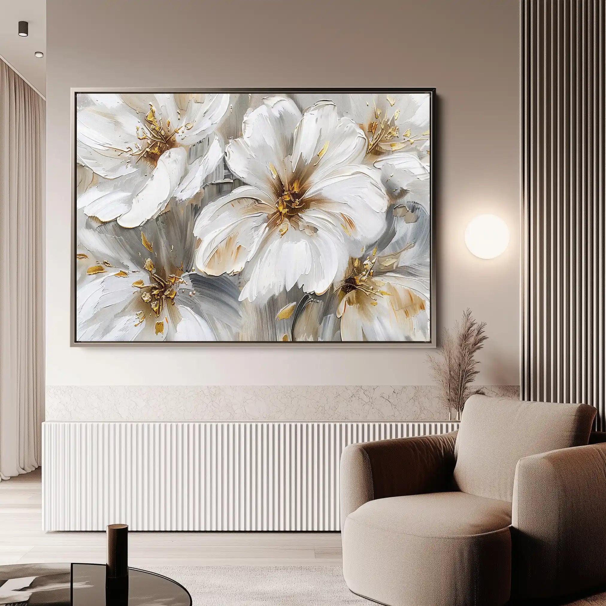Floral Canvas Wall Art WAD848-F 90 x 60 cm / Stretched on hidden frame