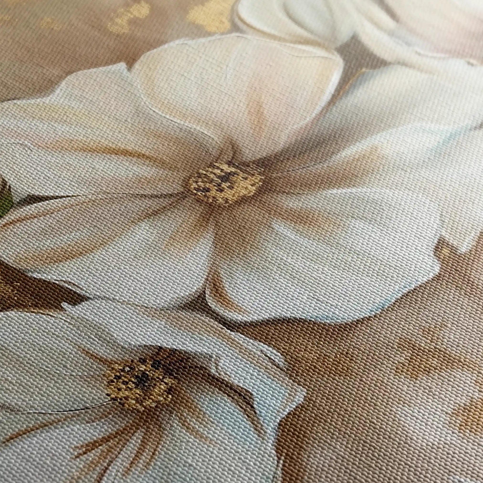 Floral Canvas Wall Art WAD853-F 90 x 60 cm / Stretched on hidden frame