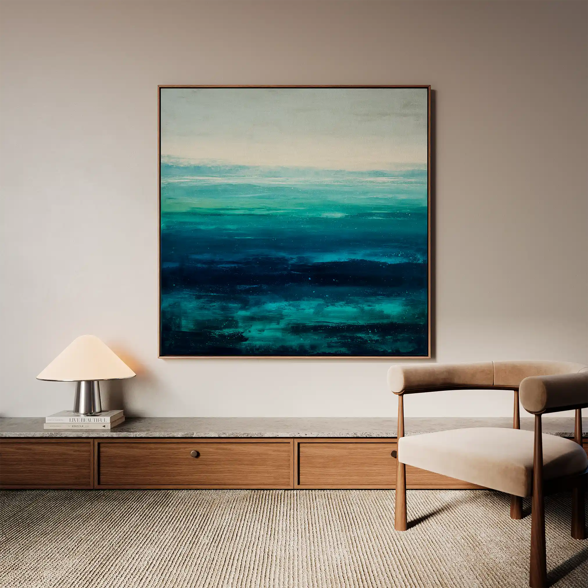 Abstract 854 Canvas Art 60 x 60 cm / Stretched on hidden frame