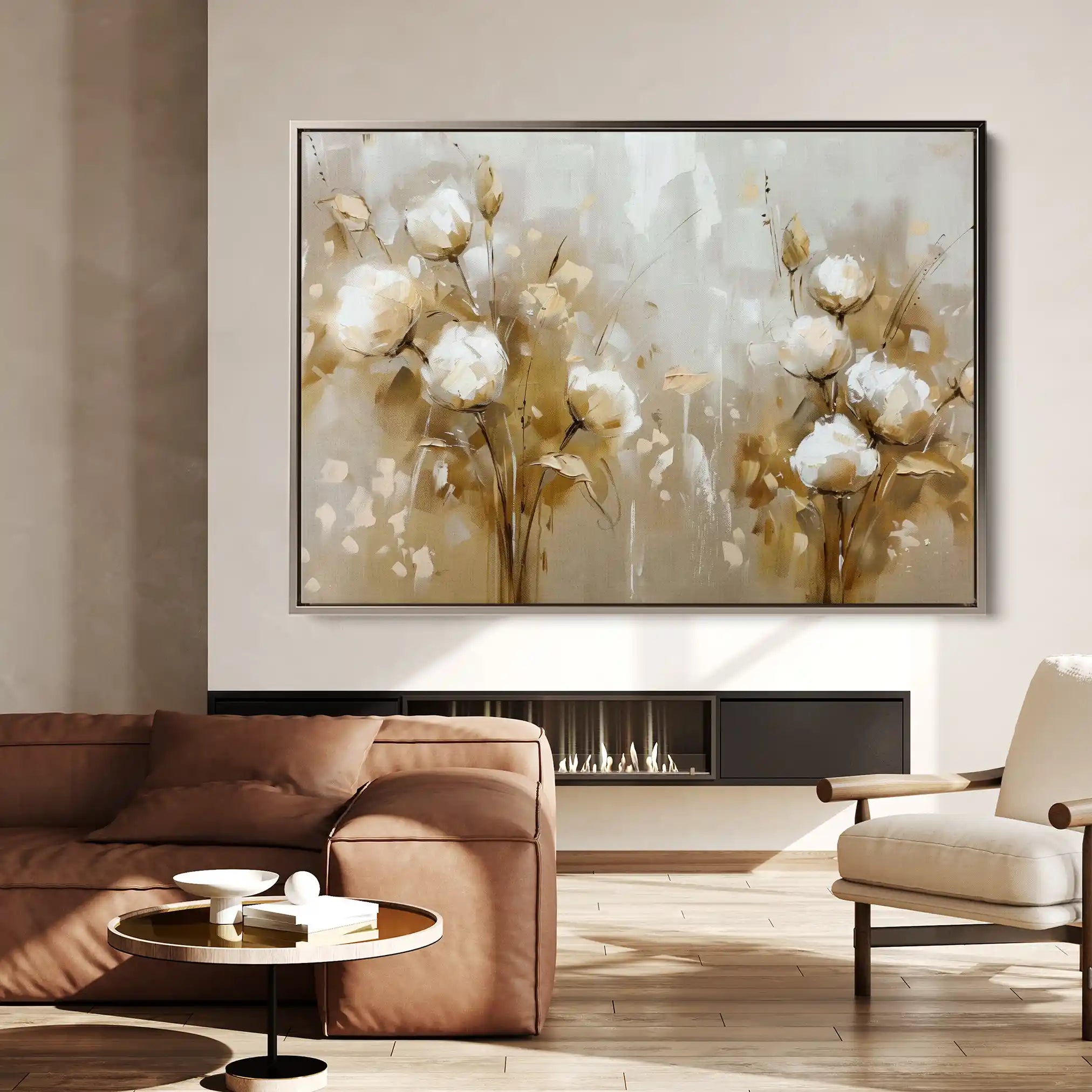 Floral Canvas Wall Art WAD856-F 90 x 60 cm / Stretched on hidden frame