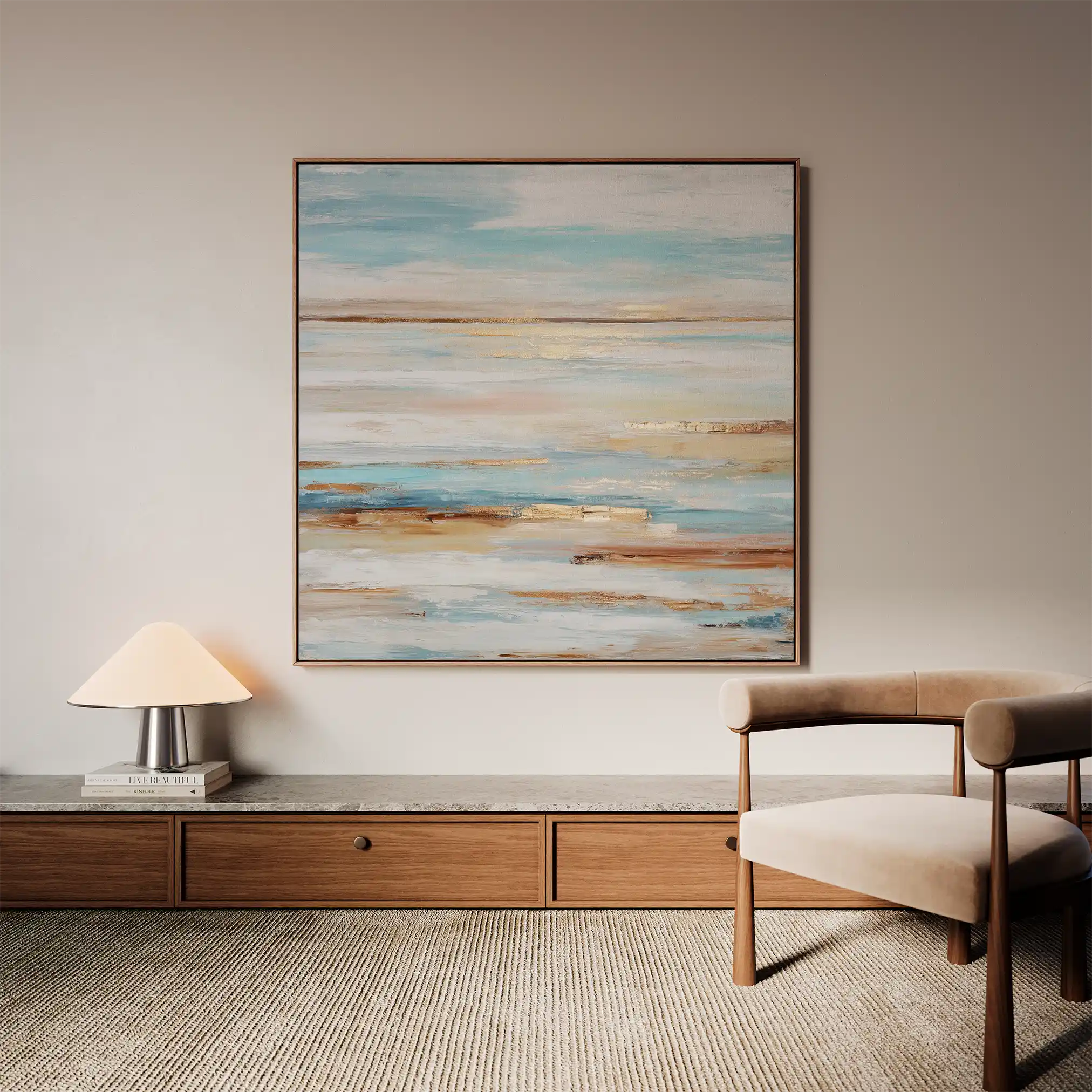 Abstract 858 Canvas Art 60 x 60 cm / Stretched on hidden frame