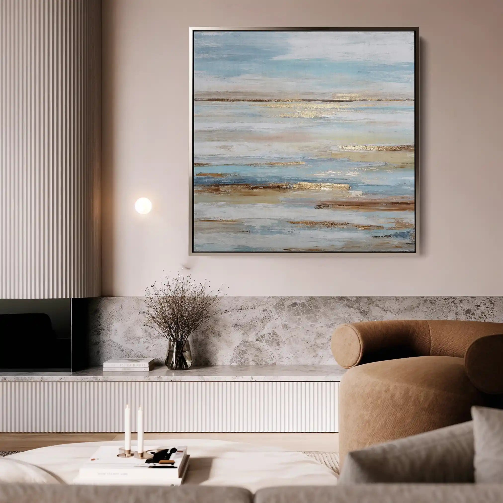 Abstract 858 Canvas Art 60 x 60 cm / Stretched on hidden frame