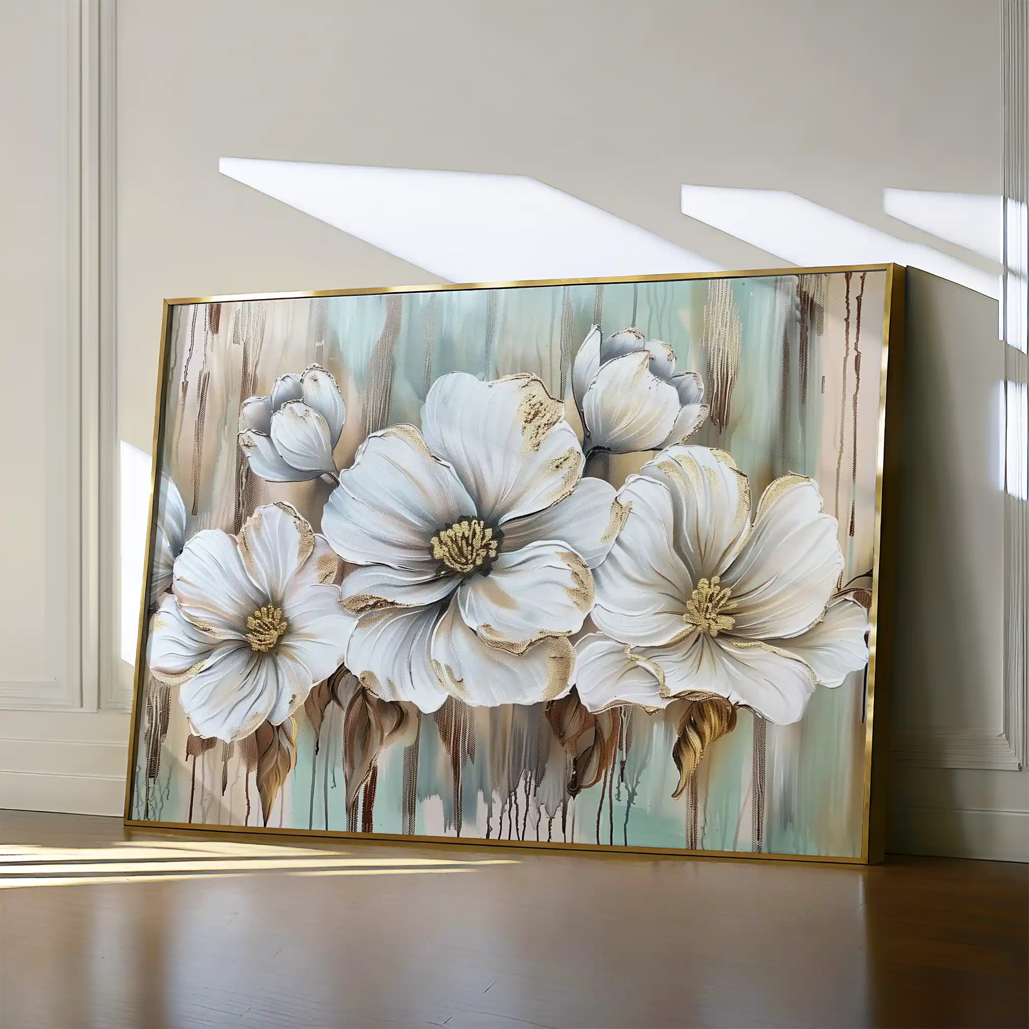 Floral Canvas Wall Art WAD858-F 90 x 60 cm / Stretched on hidden frame