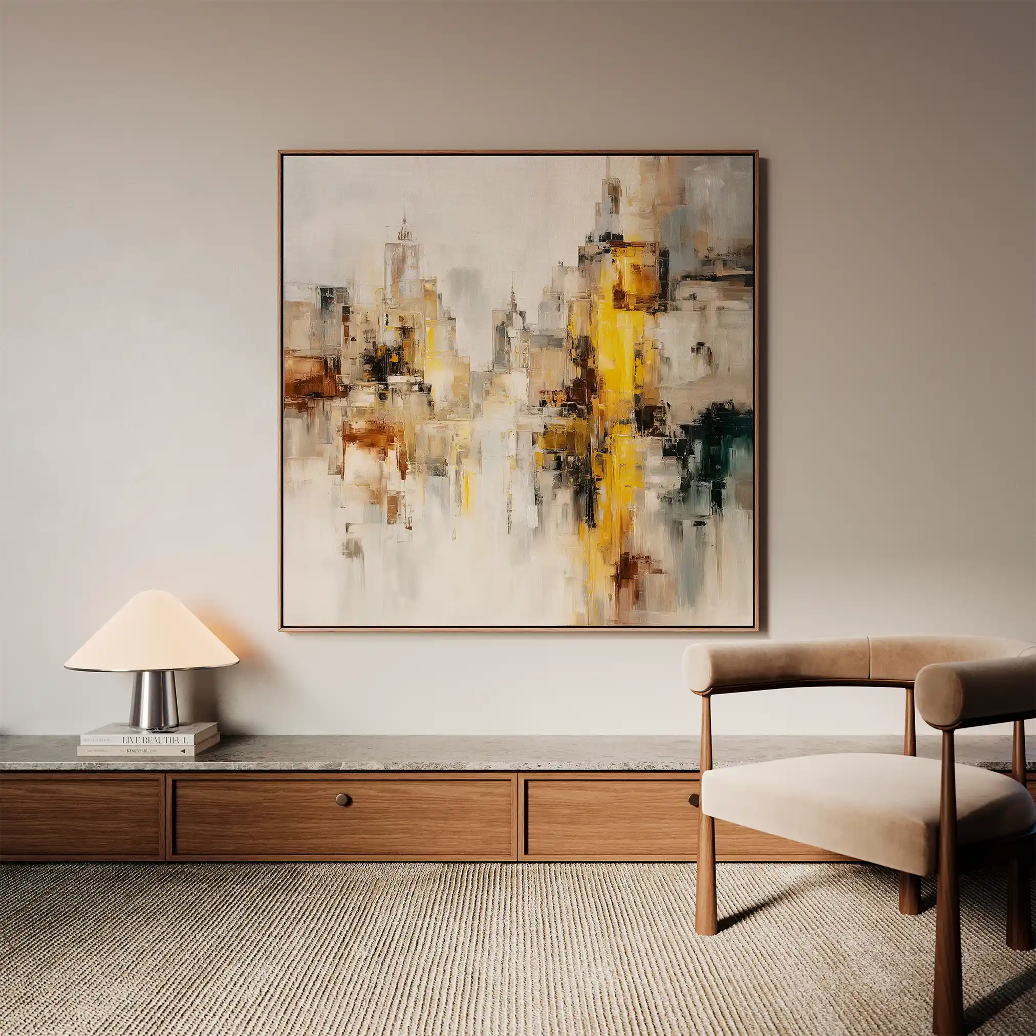 Abstract 860 Canvas Art 60 x 60 cm / Stretched on hidden frame