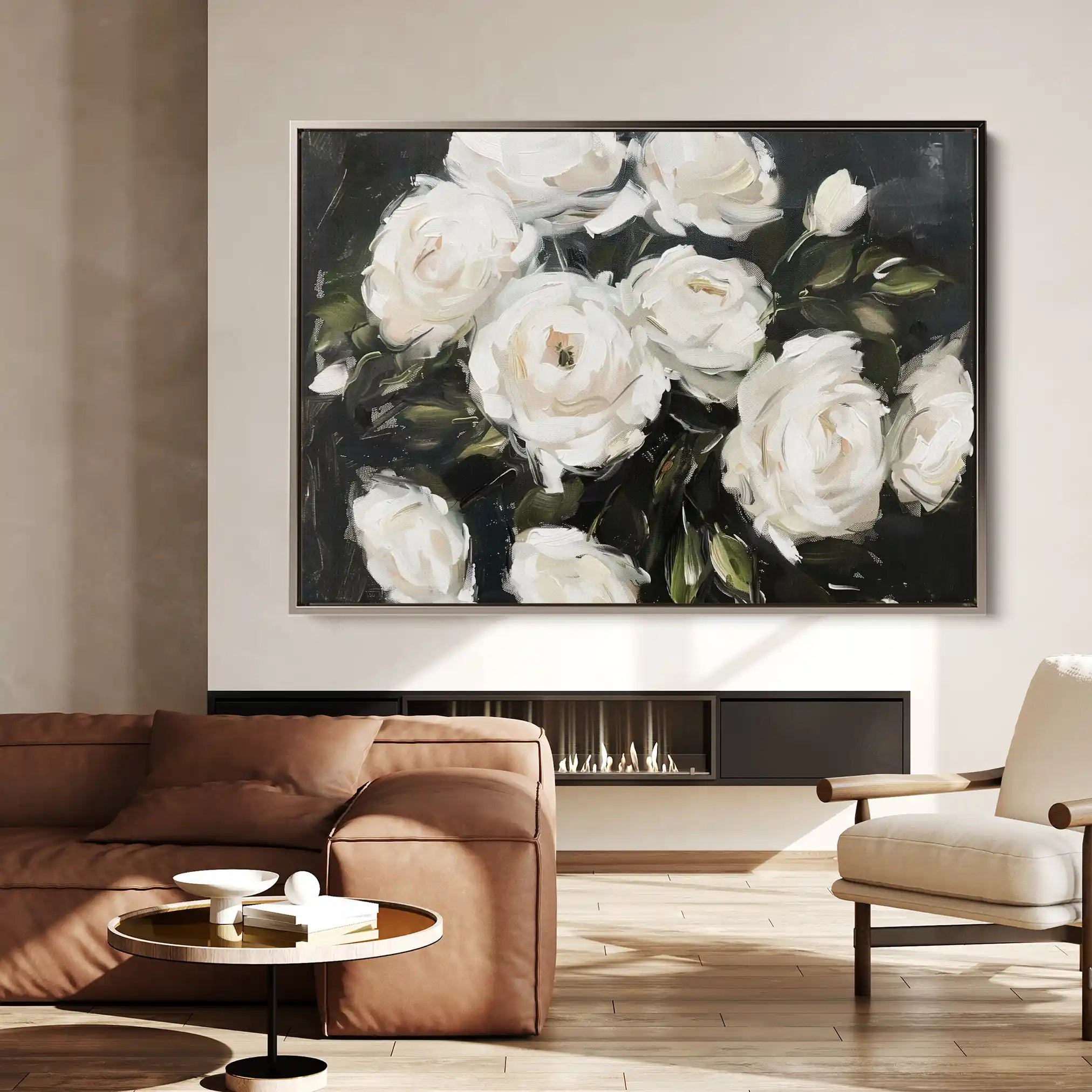 Floral Canvas Wall Art WAD860-F 90 x 60 cm / Stretched on hidden frame