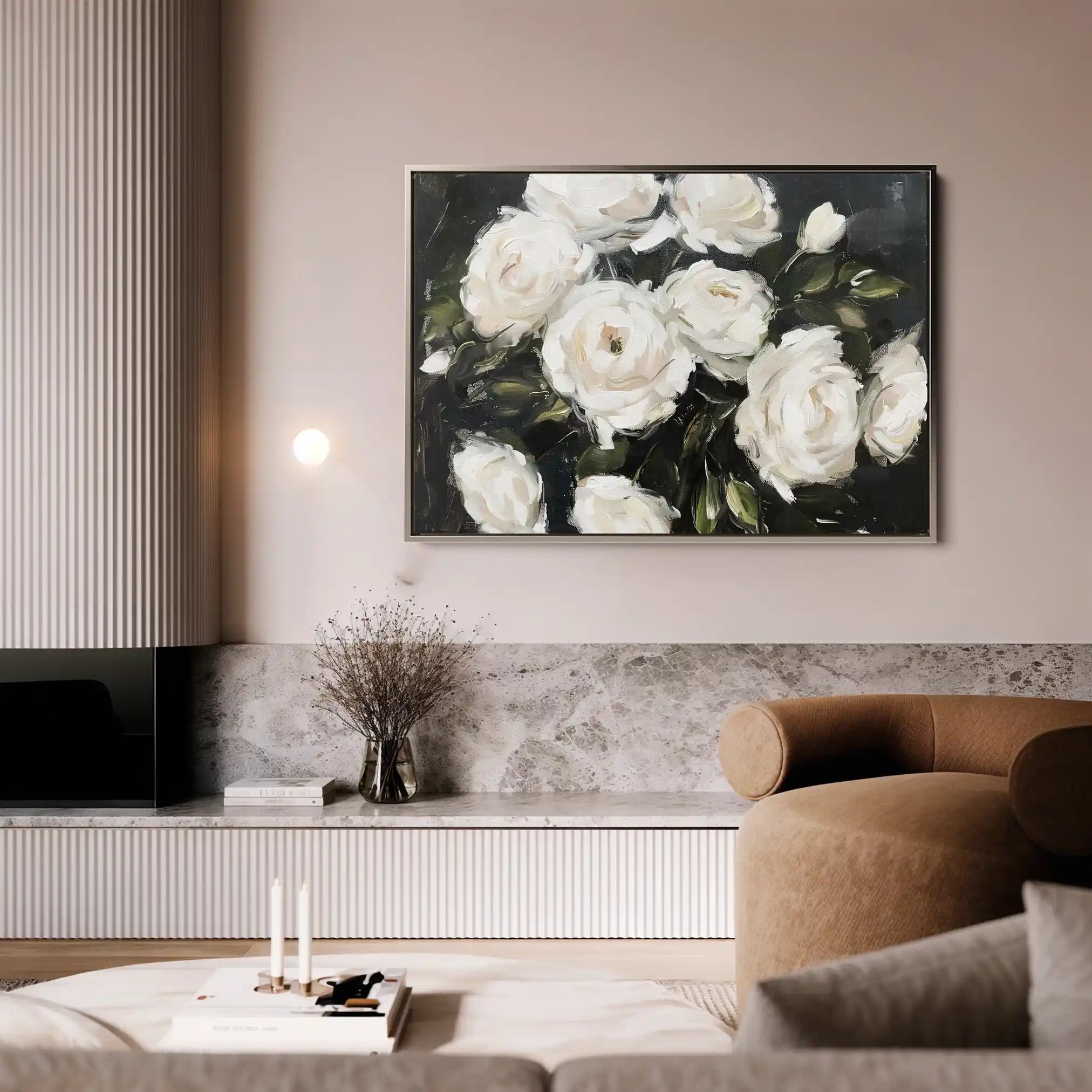 Floral Canvas Wall Art WAD860-F 90 x 60 cm / Stretched on hidden frame