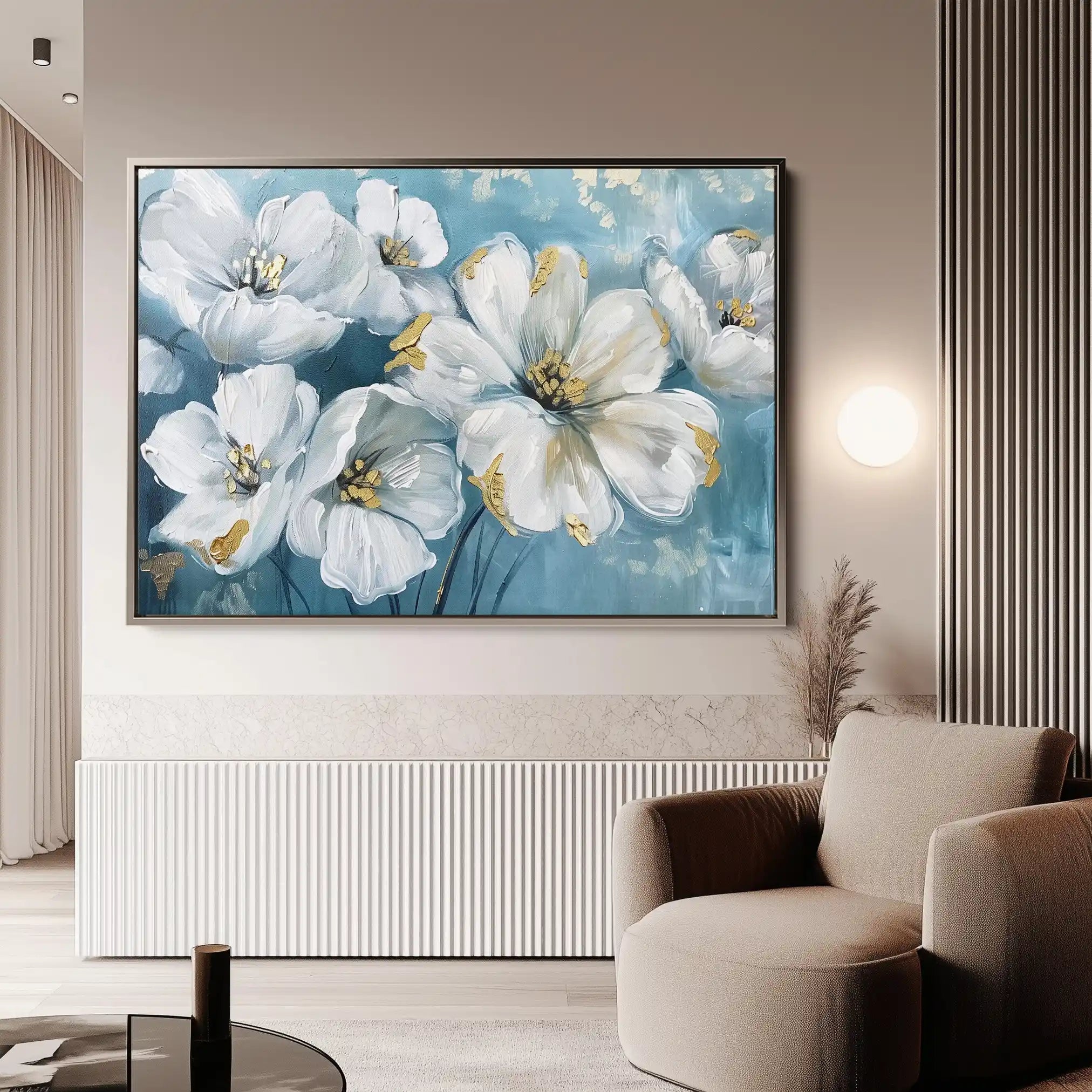 Floral Canvas Wall Art WAD861-F 90 x 60 cm / Stretched on hidden frame