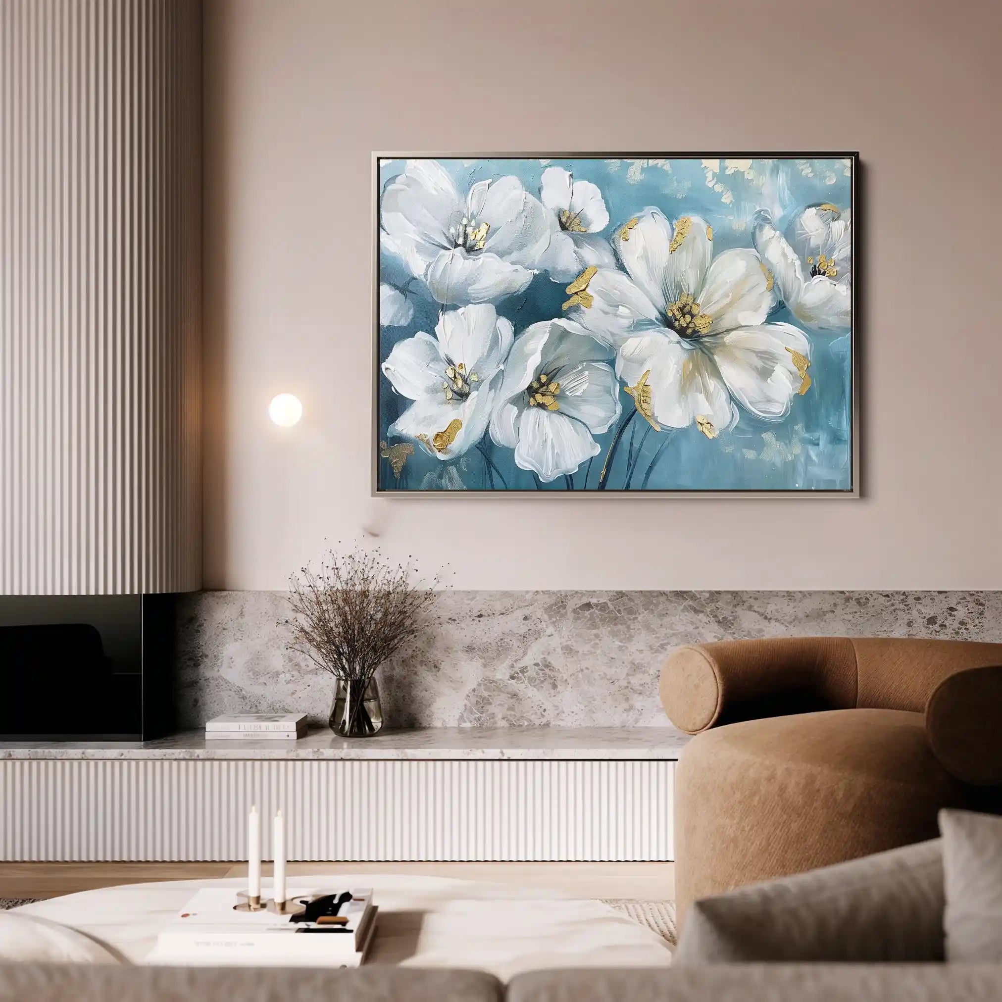 Floral Canvas Wall Art WAD861-F 90 x 60 cm / Stretched on hidden frame