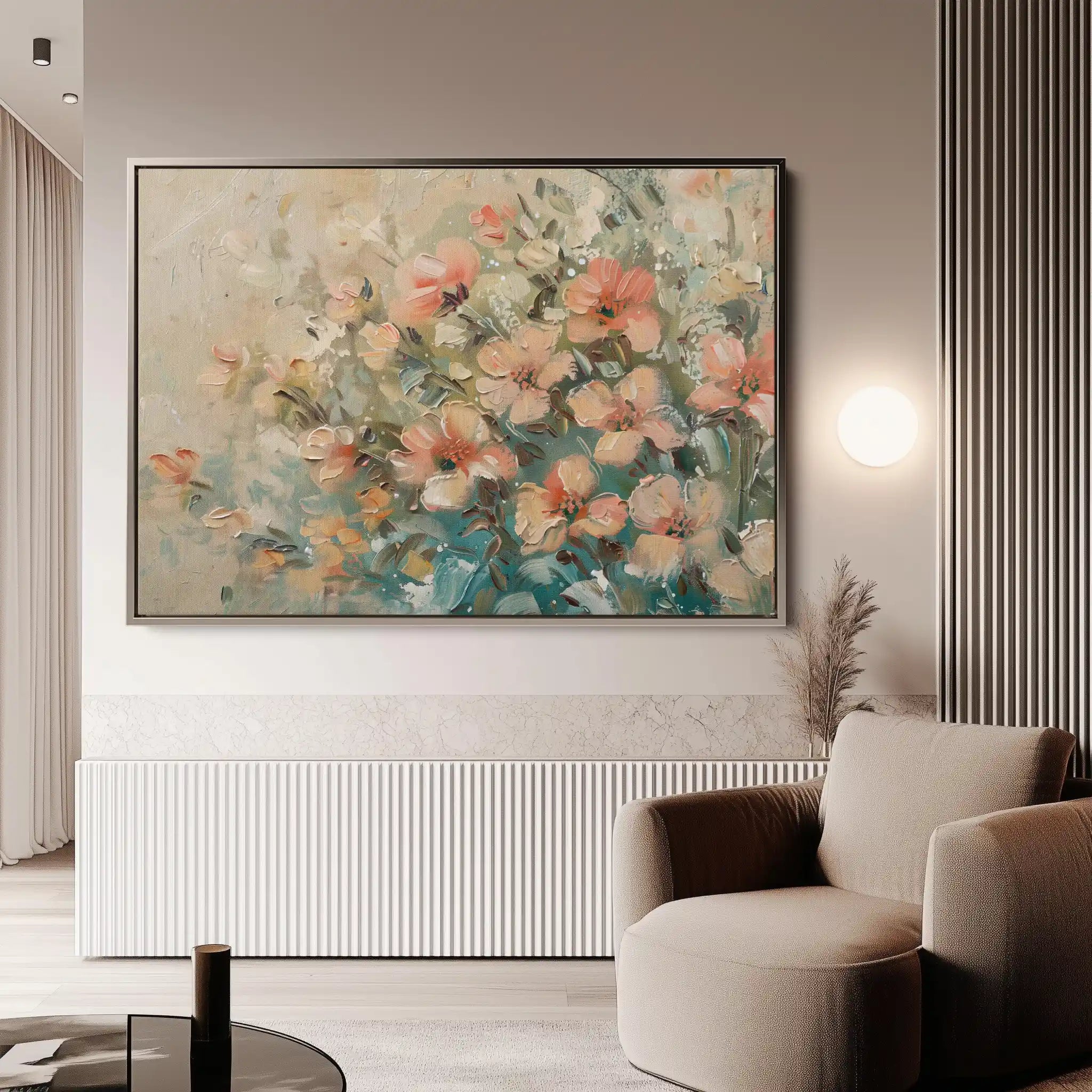 Floral Canvas Wall Art WAD862-F 90 x 60 cm / Stretched on hidden frame