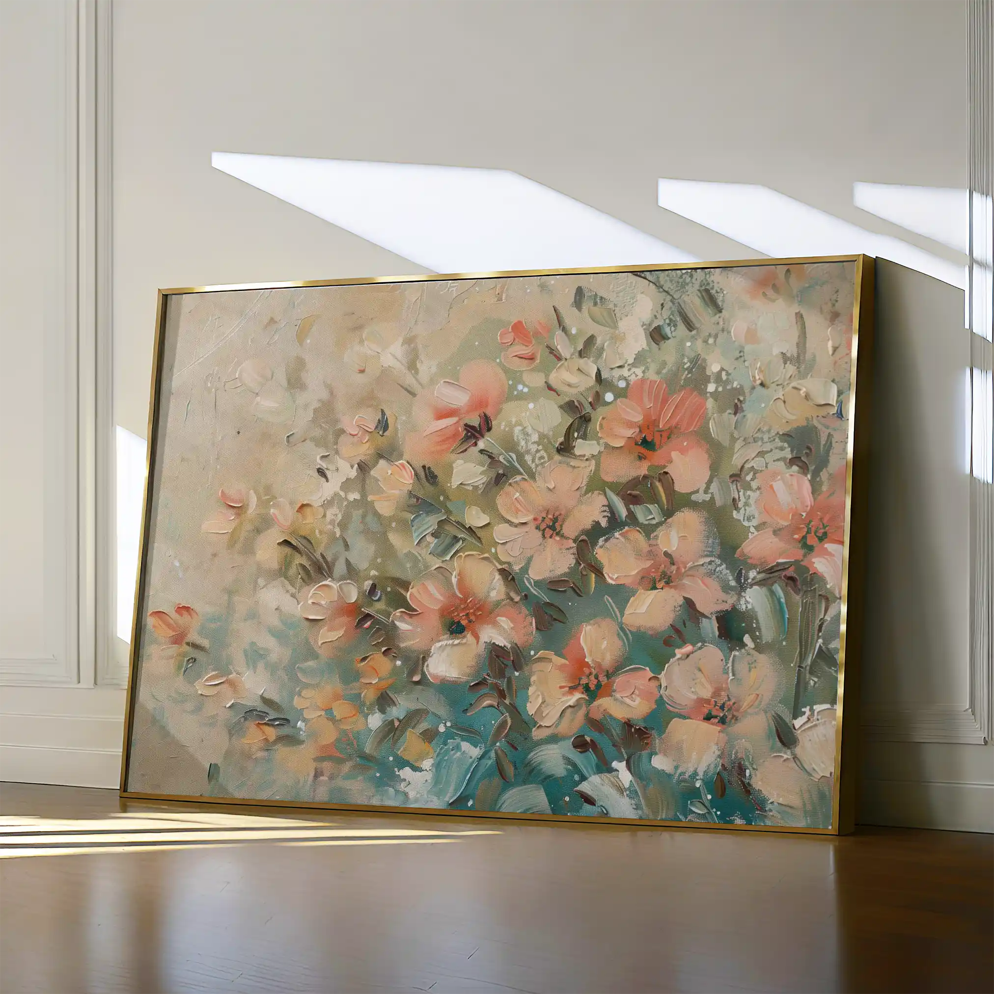 Floral Canvas Wall Art WAD862-F 90 x 60 cm / Stretched on hidden frame