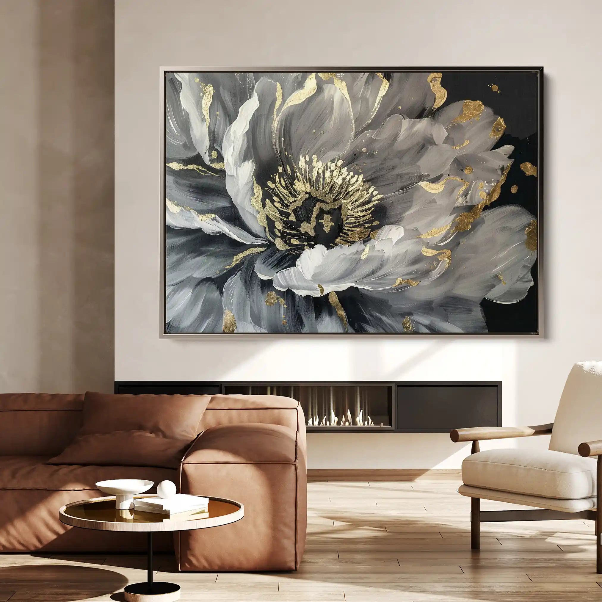 Floral Canvas Wall Art WAD863-F 90 x 60 cm / Stretched on hidden frame