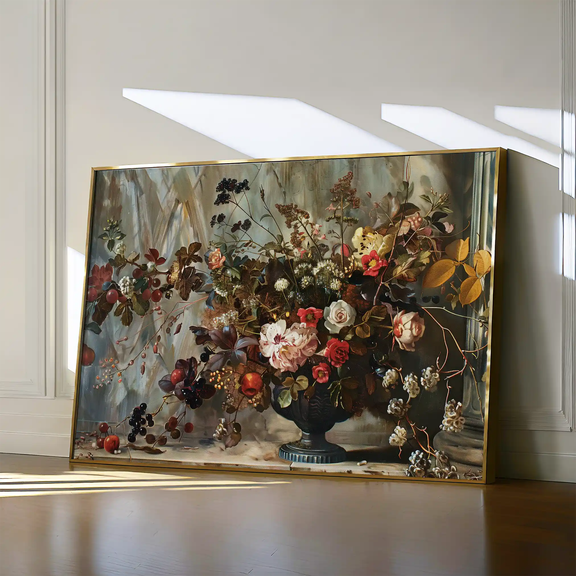 Floral Canvas Wall Art WAD864-F 90 x 60 cm / Stretched on hidden frame