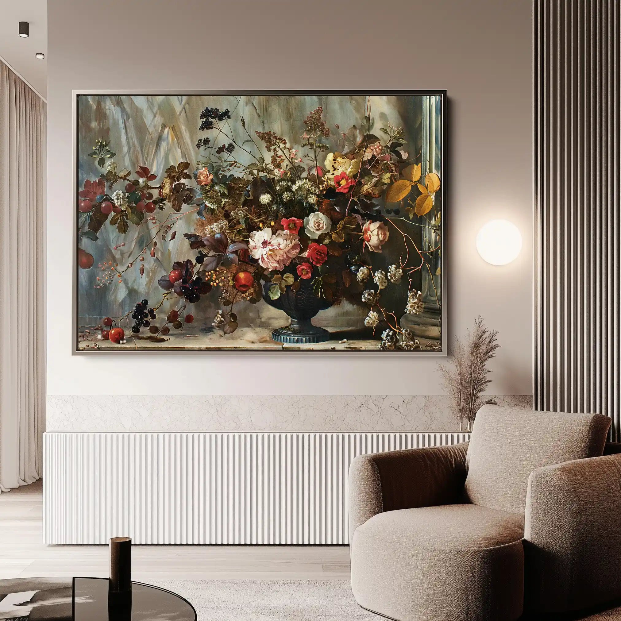 Floral Canvas Wall Art WAD864-F 90 x 60 cm / Stretched on hidden frame