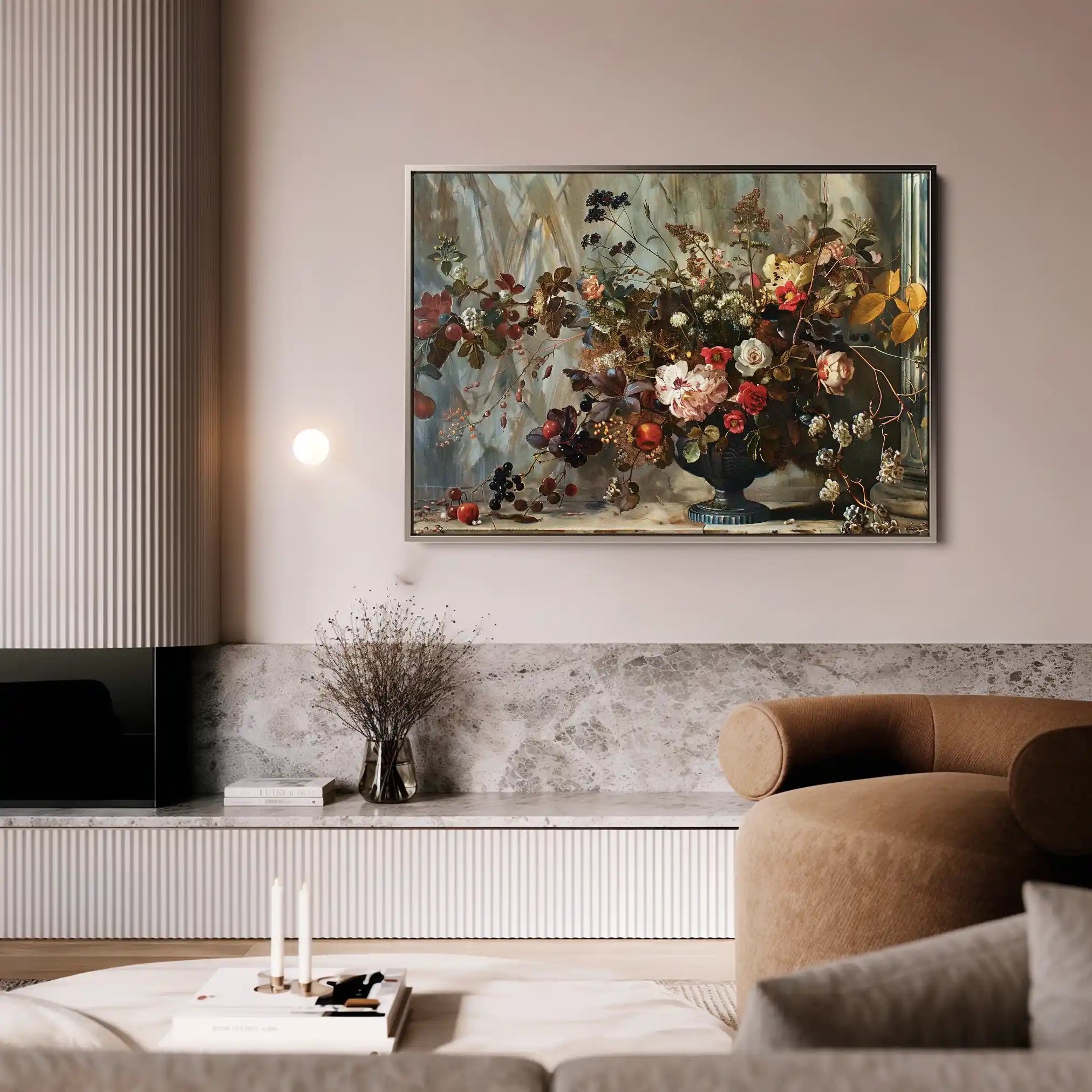 Floral Canvas Wall Art WAD864-F 90 x 60 cm / Stretched on hidden frame
