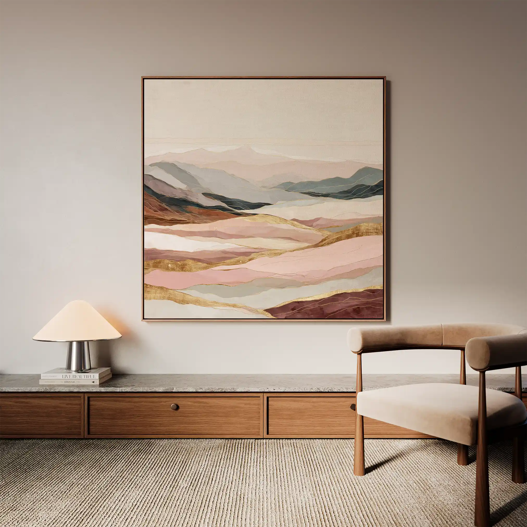 Abstract 865 Canvas Art 60 x 60 cm / Stretched on hidden frame