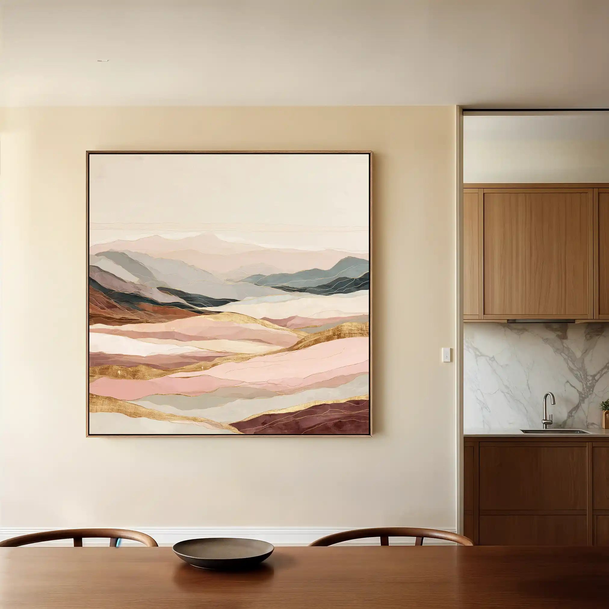 Abstract 865 Canvas Art 60 x 60 cm / Stretched on hidden frame