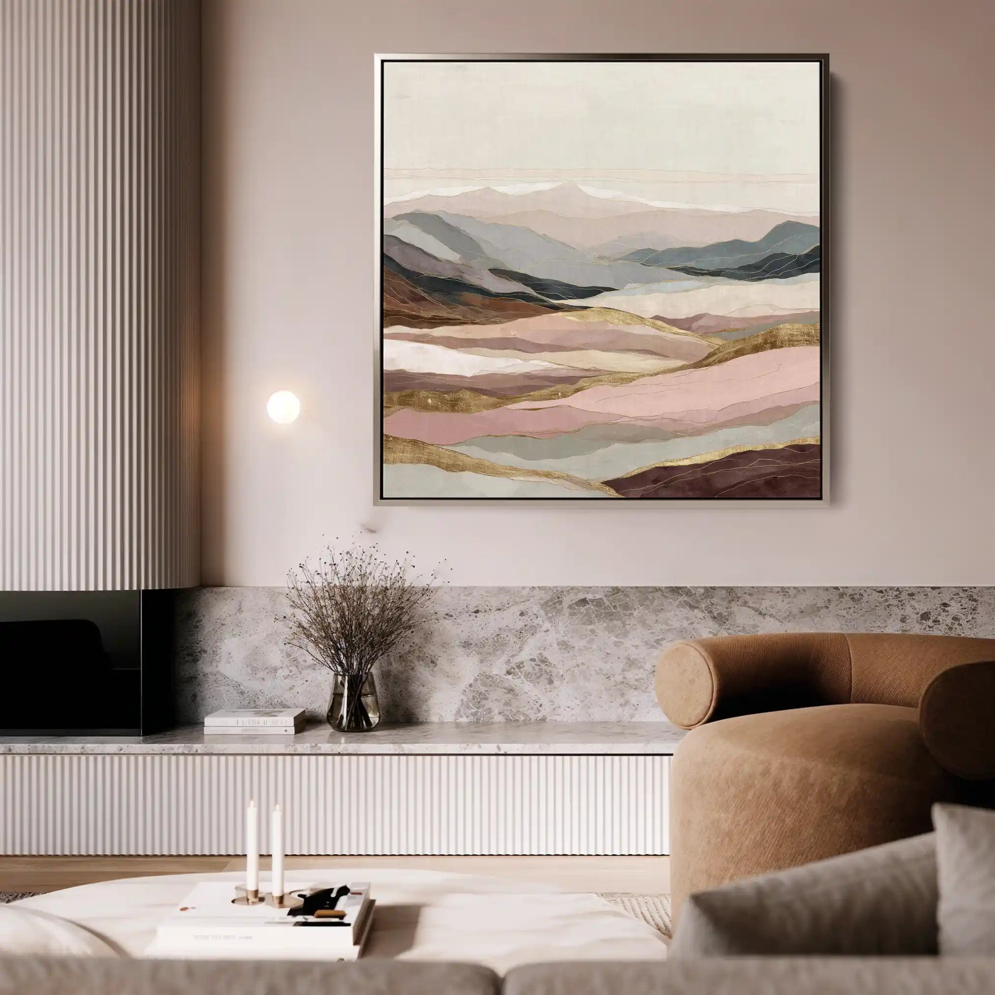 Abstract 865 Canvas Art 60 x 60 cm / Stretched on hidden frame
