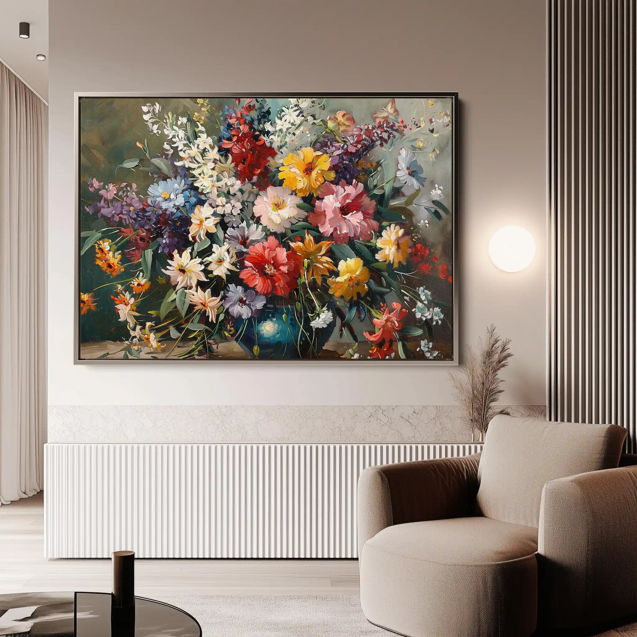 Floral Canvas Wall Art WAD865-F 90 x 60 cm / Stretched on hidden frame