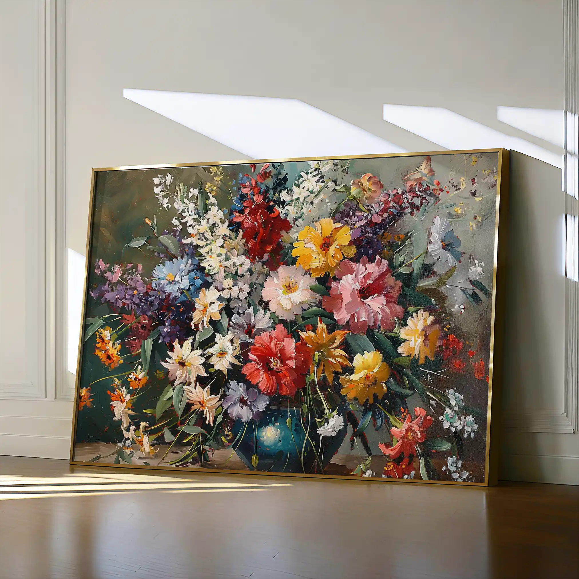 Floral Canvas Wall Art WAD865-F 90 x 60 cm / Stretched on hidden frame