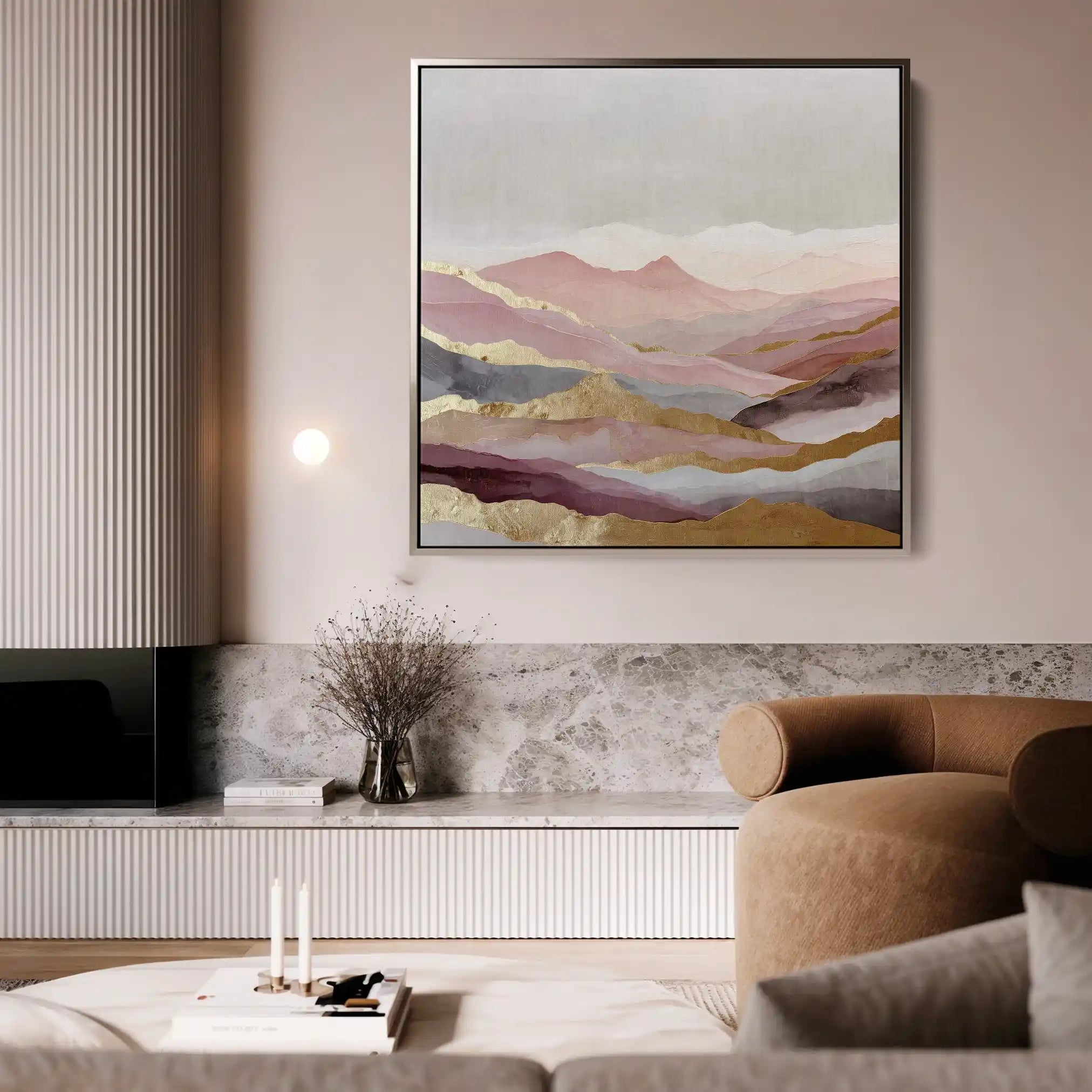 Abstract 866 Canvas Art 60 x 60 cm / Stretched on hidden frame