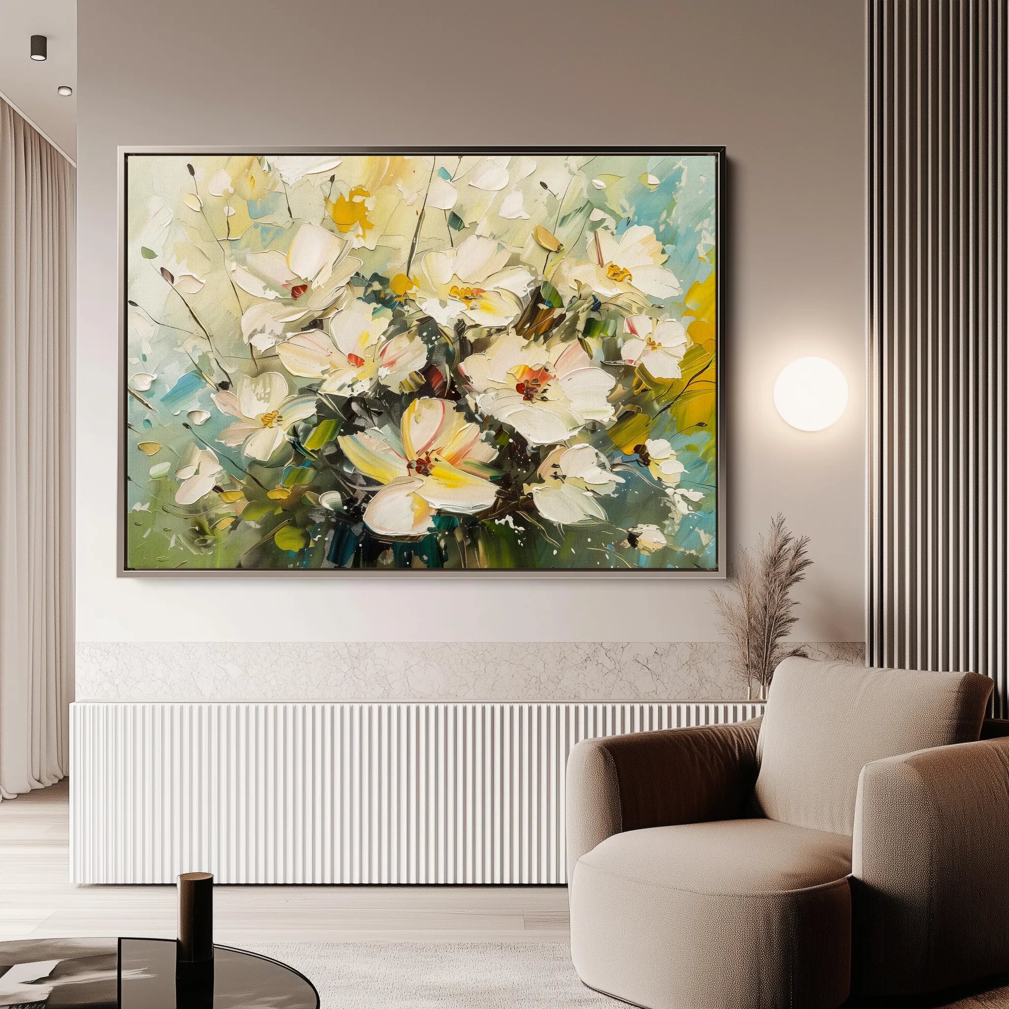 Floral Canvas Wall Art WAD867-F 90 x 60 cm / Stretched on hidden frame