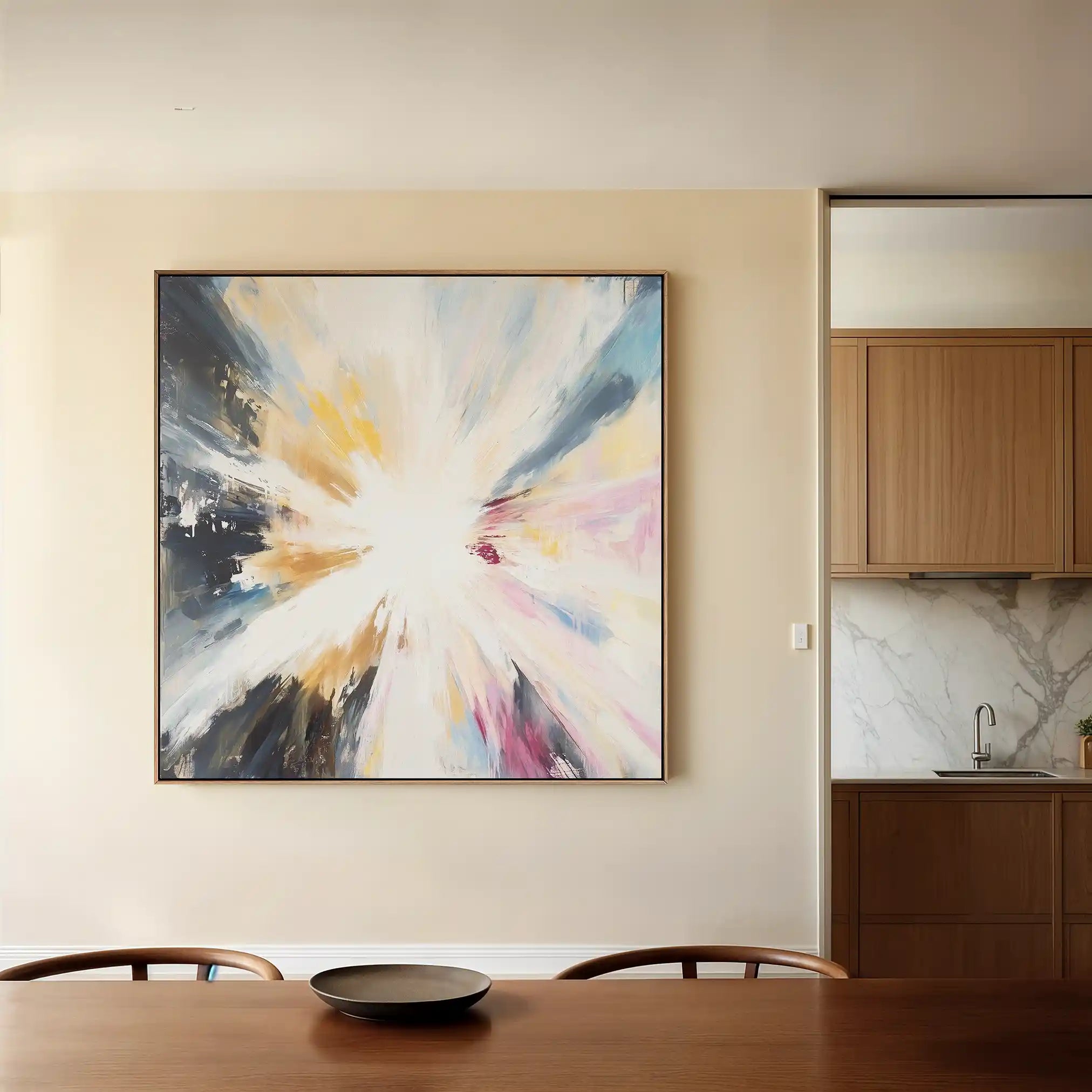 Abstract 869 Canvas Art 60 x 60 cm / Stretched on hidden frame