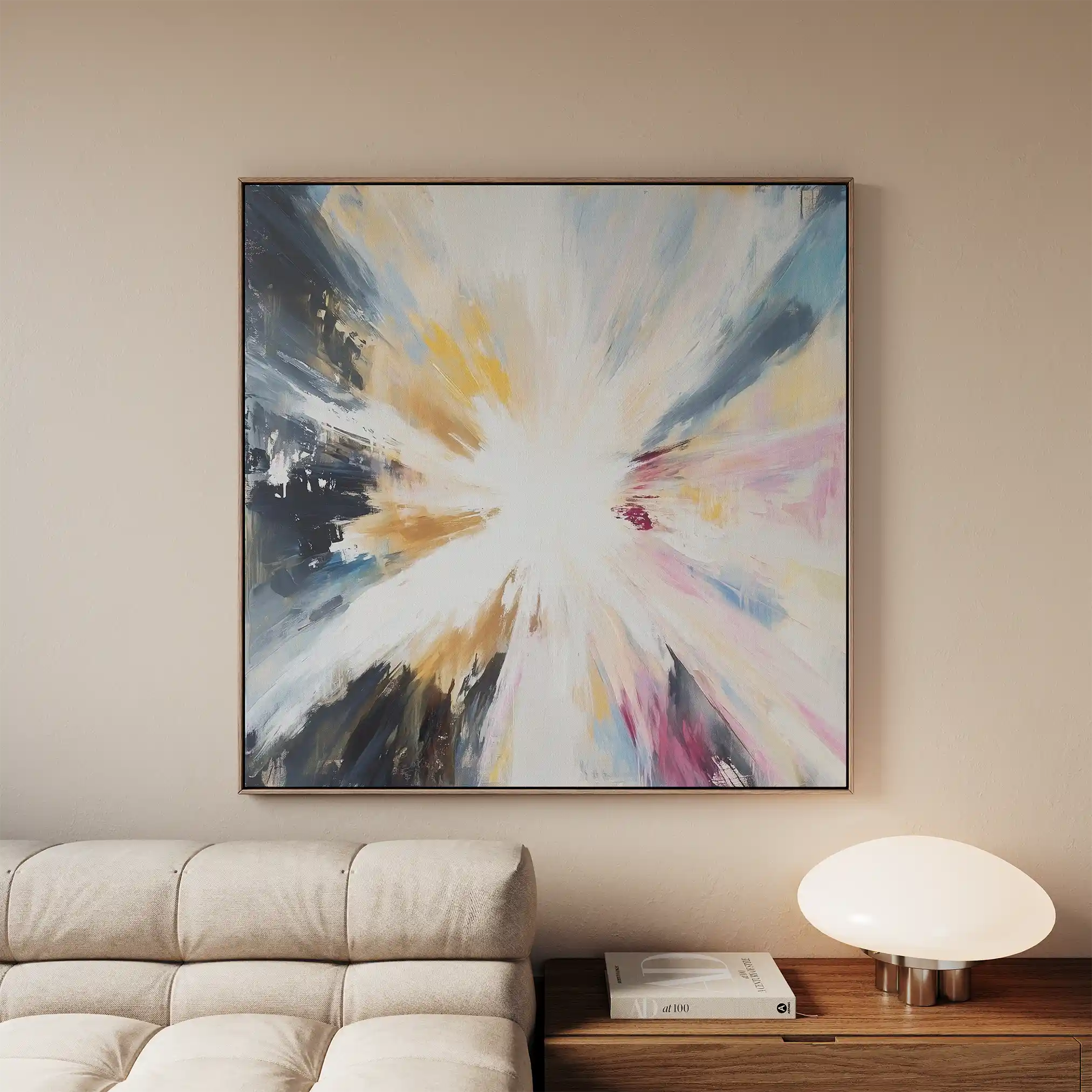 Abstract 869 Canvas Art 60 x 60 cm / Stretched on hidden frame
