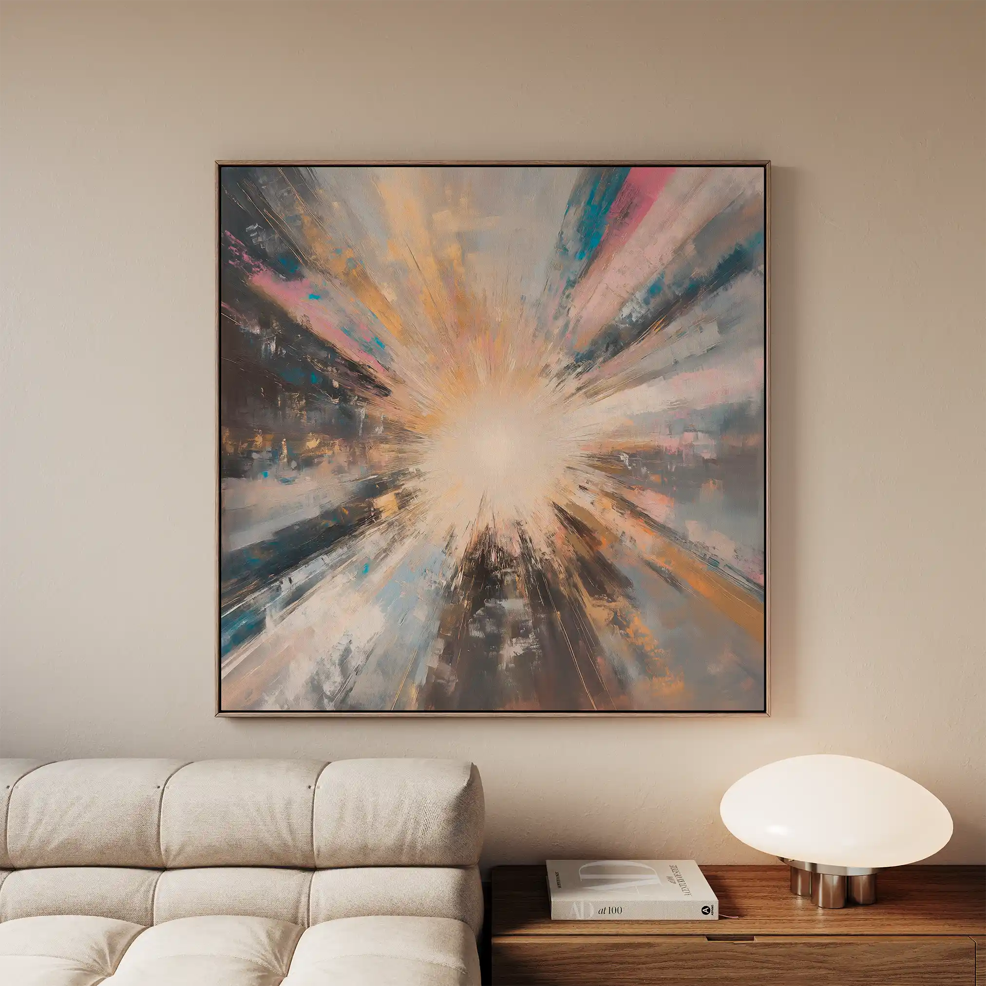 Abstract 870 Canvas Art 60 x 60 cm / Stretched on hidden frame