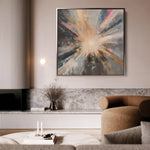 Abstract 870 Canvas Art 60 x 60 cm / Stretched on hidden frame