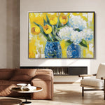 Floral Canvas Wall Art WAD870-F 90 x 60 cm / Stretched on hidden frame