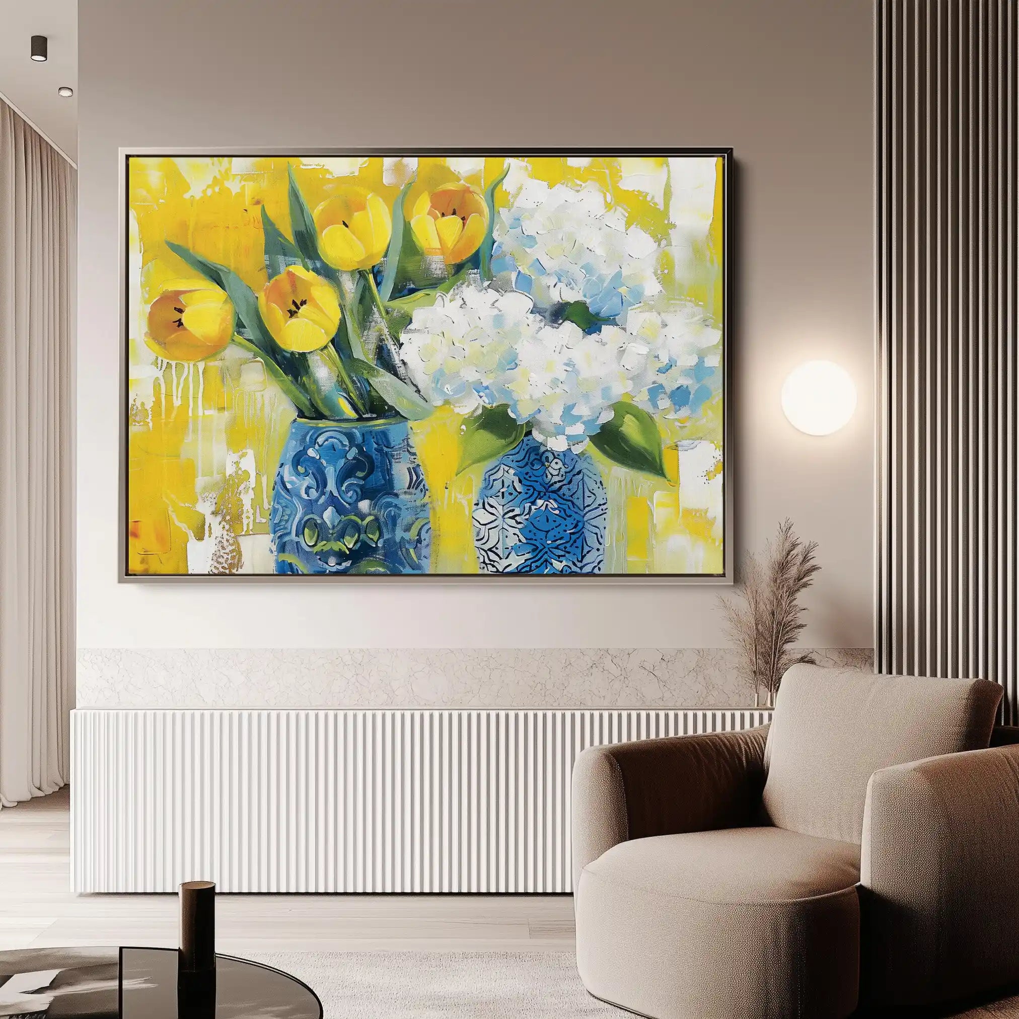 Floral Canvas Wall Art WAD870-F 90 x 60 cm / Stretched on hidden frame