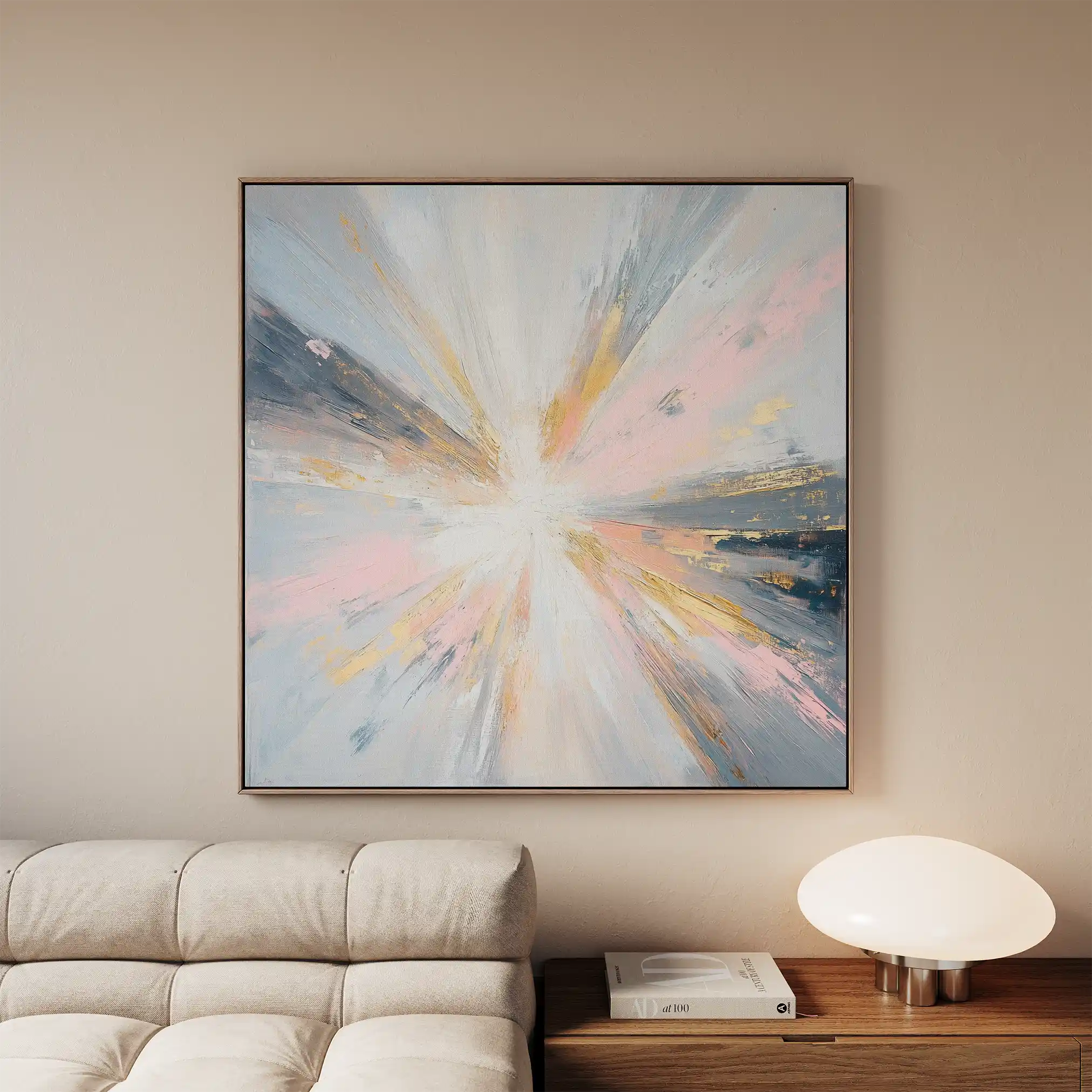 Abstract 871 Canvas Art 60 x 60 cm / Stretched on hidden frame