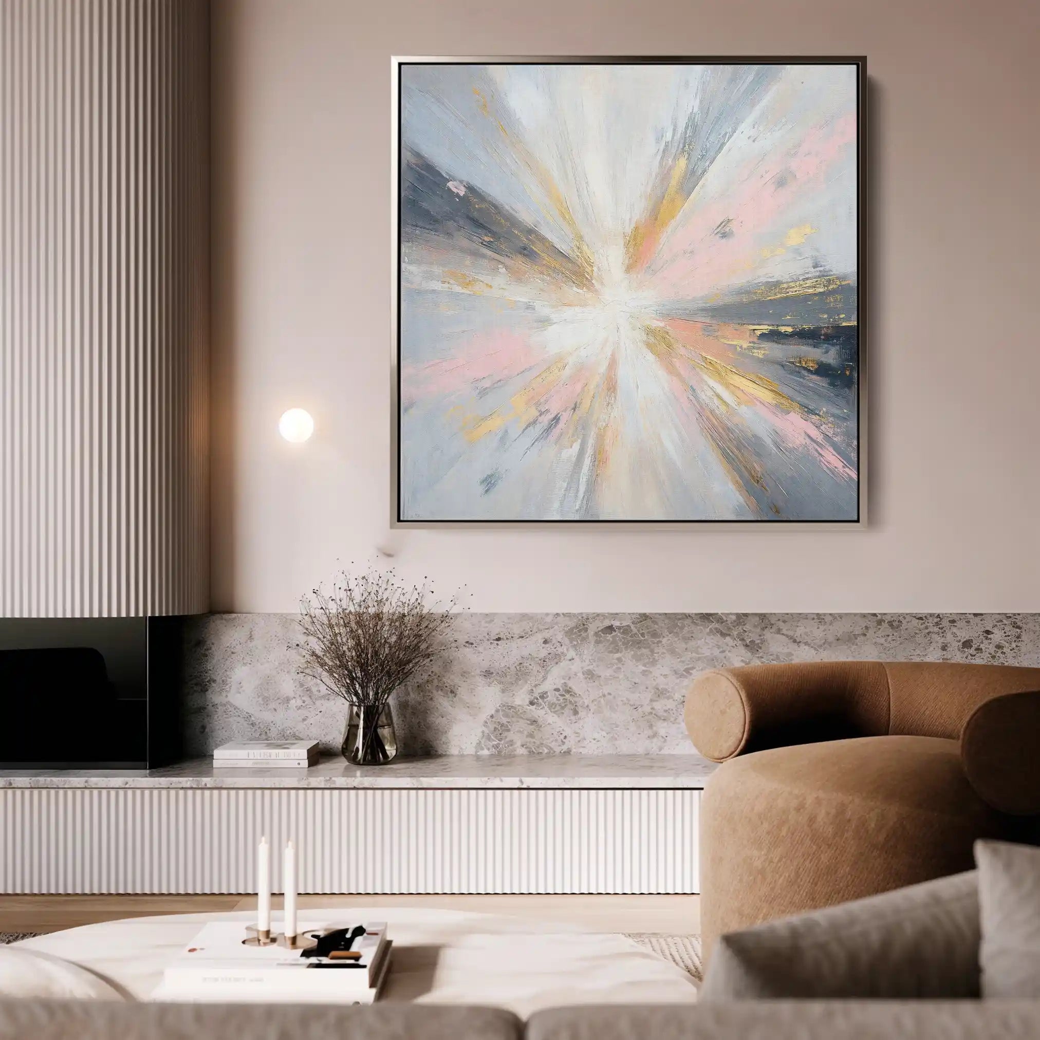 Abstract 871 Canvas Art 60 x 60 cm / Stretched on hidden frame