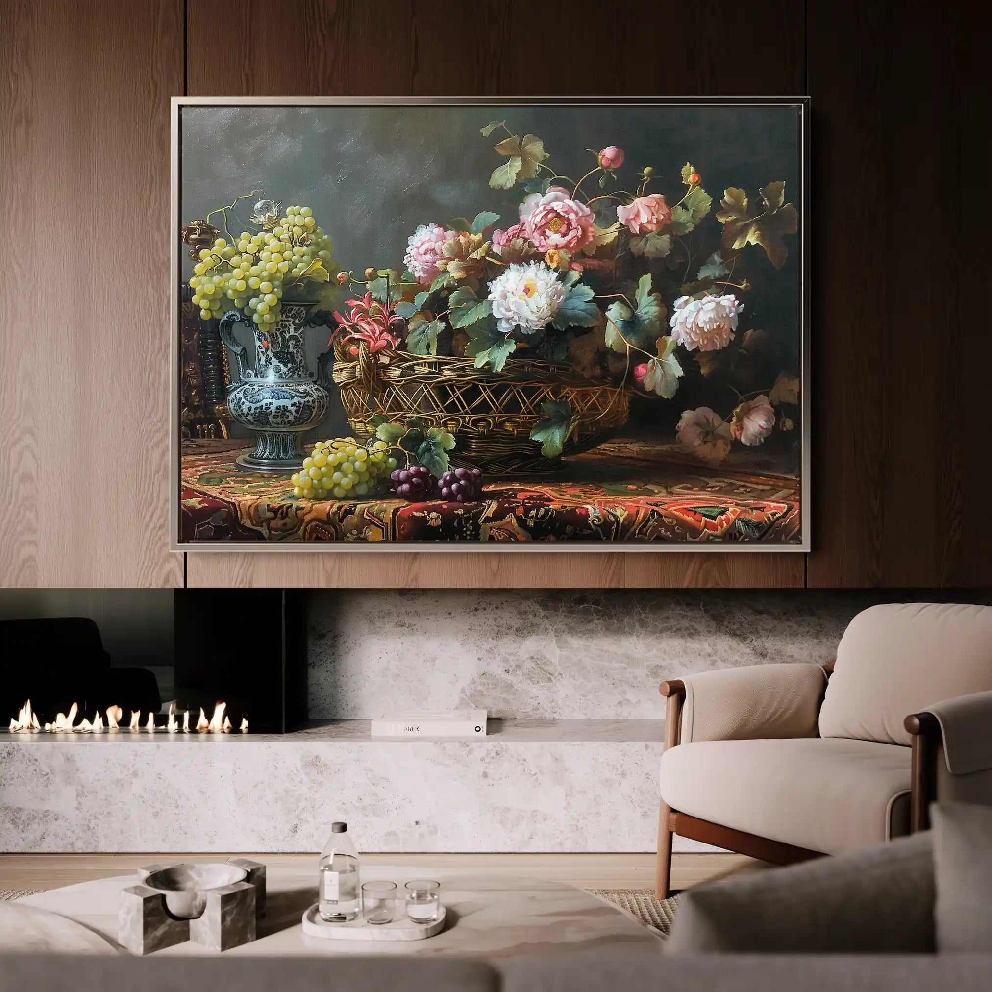 Floral Canvas Wall Art WAD871-F 90 x 60 cm / Stretched on hidden frame